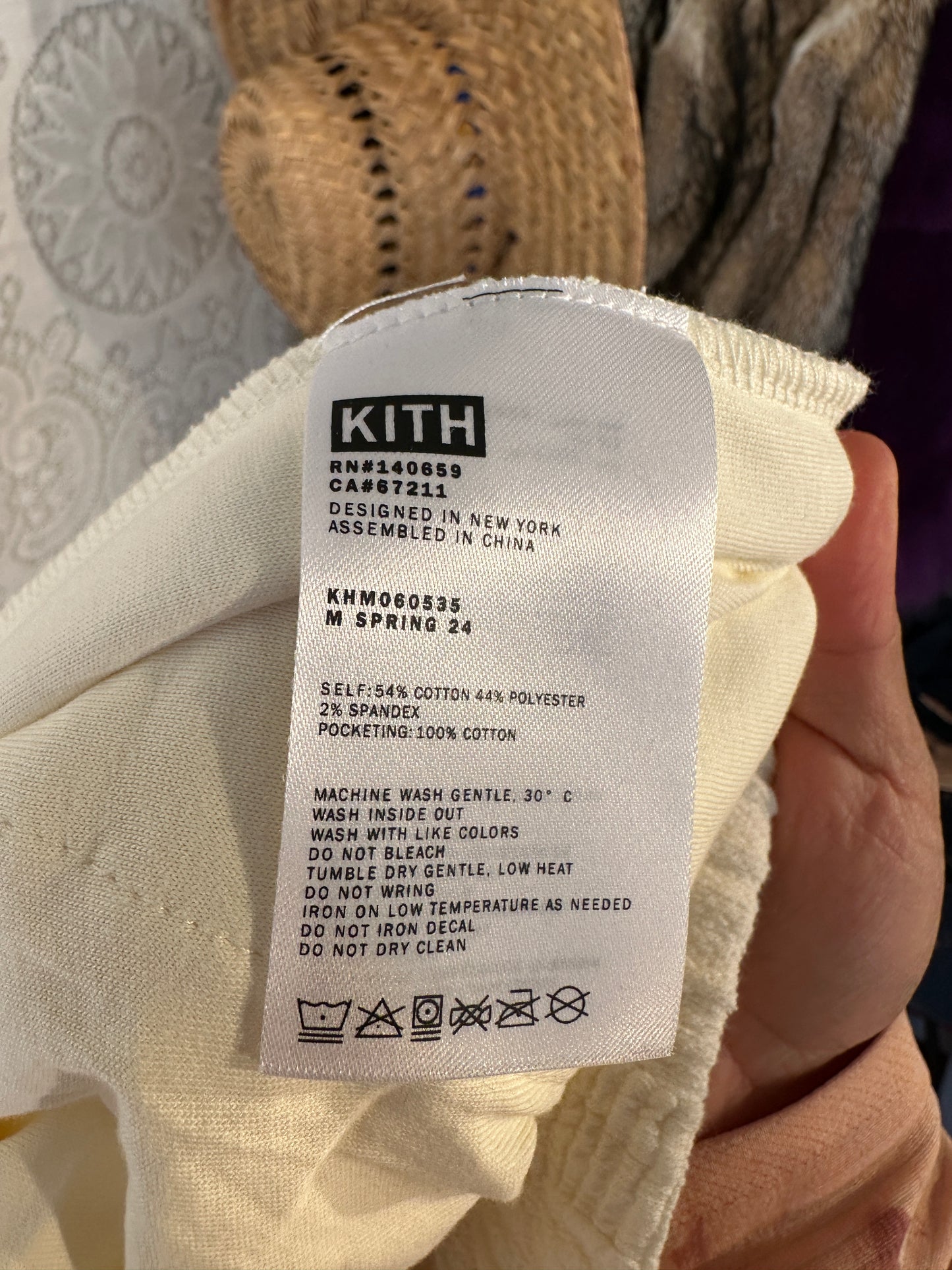 Kith elmhurst geometric knit pants