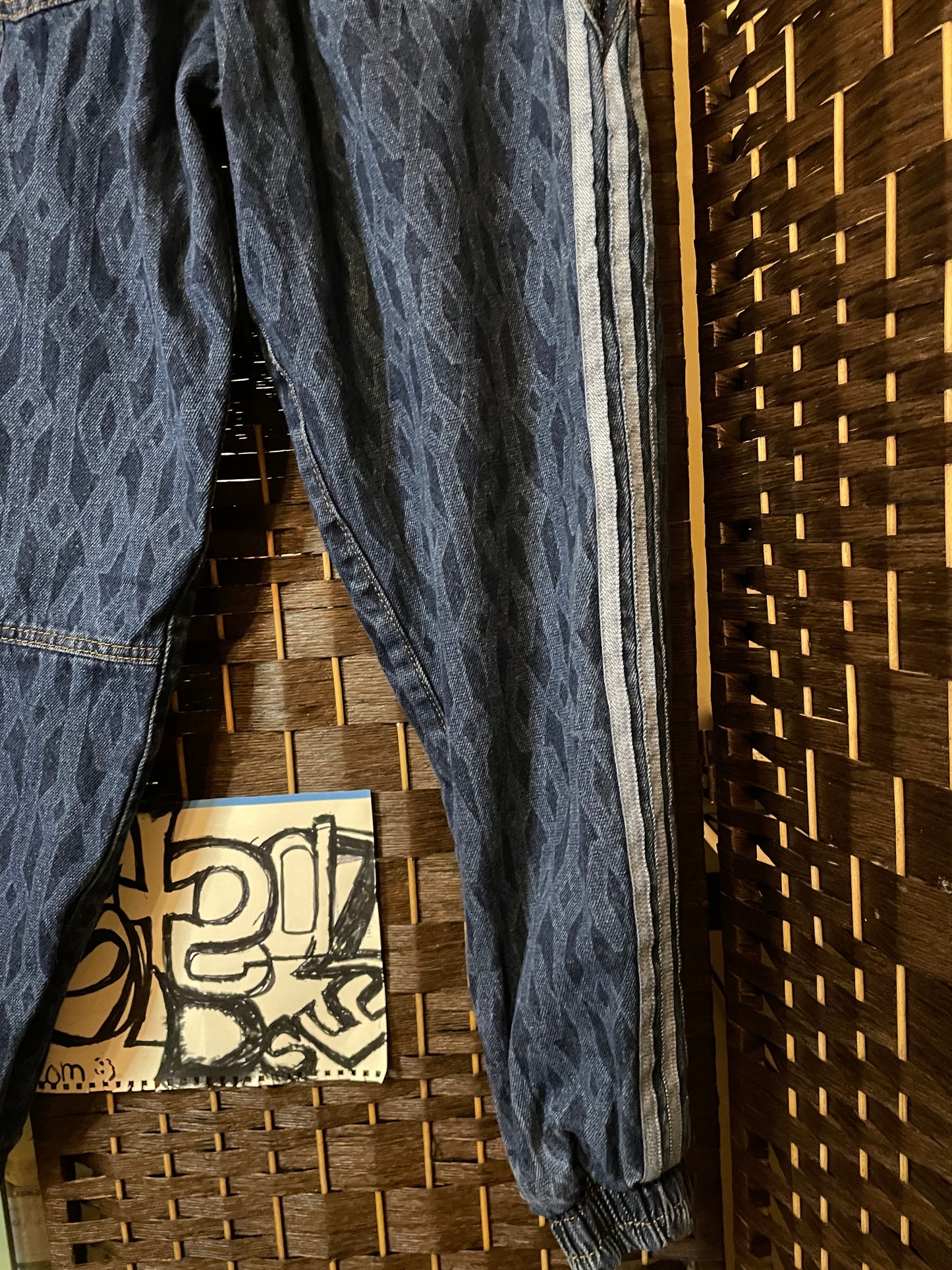 Monogram Denim Joggers by Ivy Park by Beyoncé