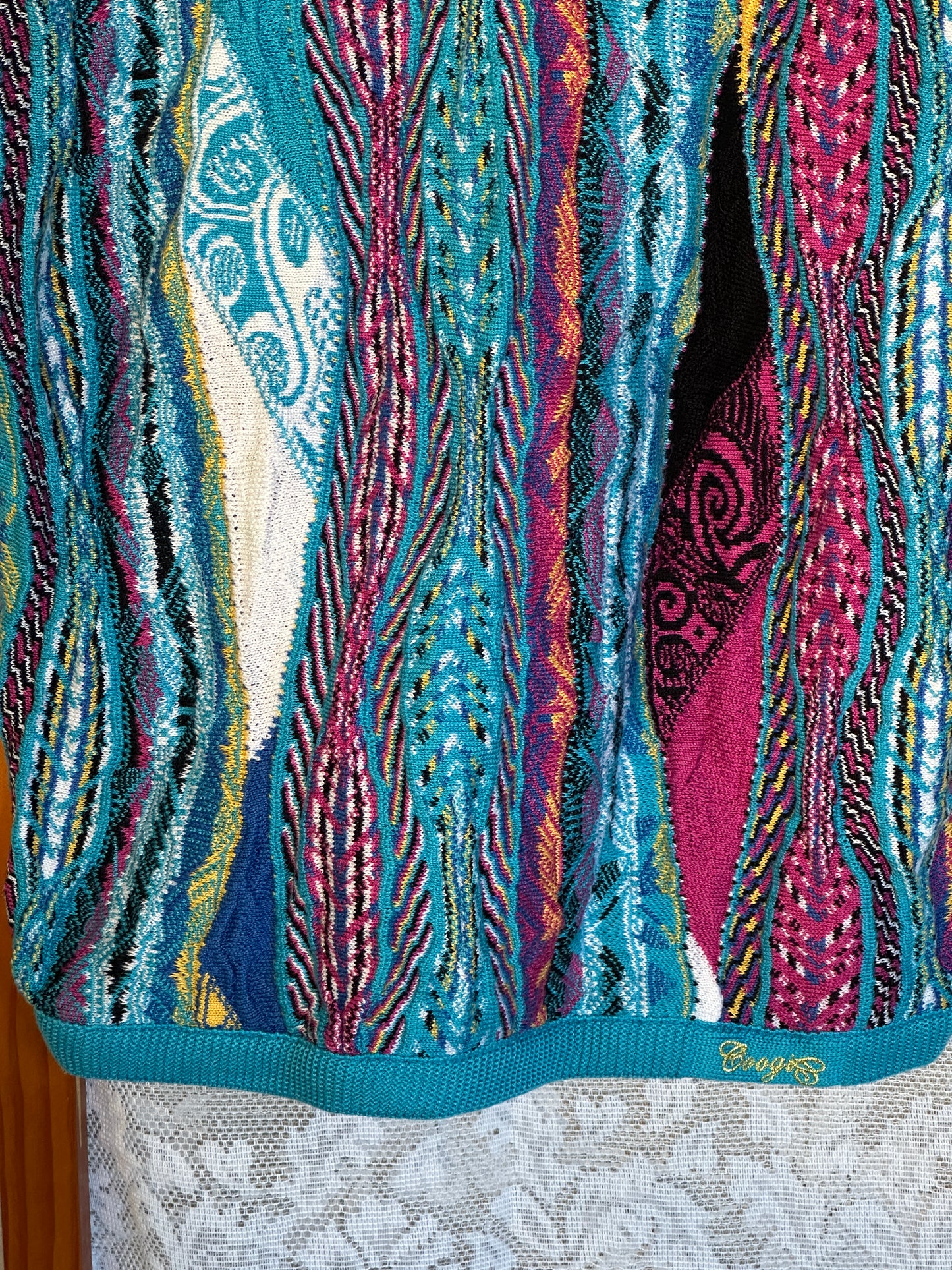 COOGI Dress Women Large Blue Sleeveless strap