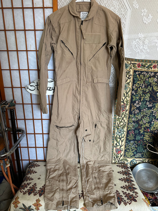 Military Flight Suit 34R Flyers Coveralls CWU-27/P Tan 380 2015