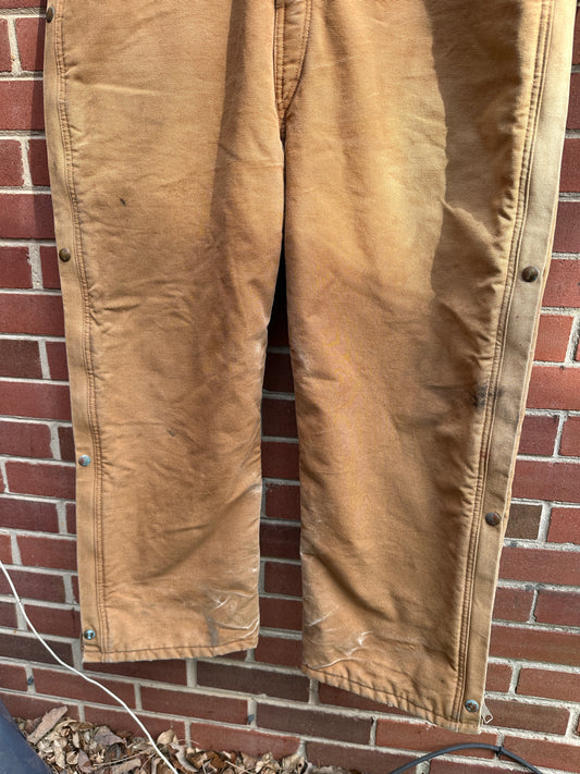Carhartt Coverall 46 Short Quilt Insulated bib Union X01