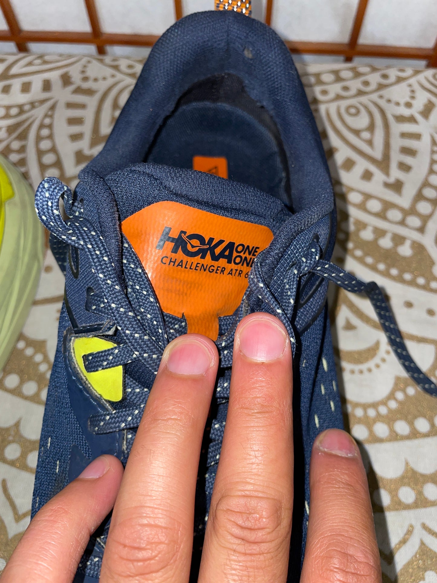 Blueberry Lime Hoka Challenger Size 12