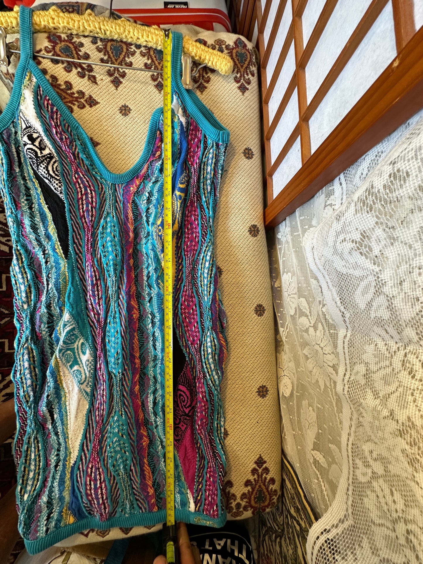 COOGI Dress Women Large Blue Sleeveless strap
