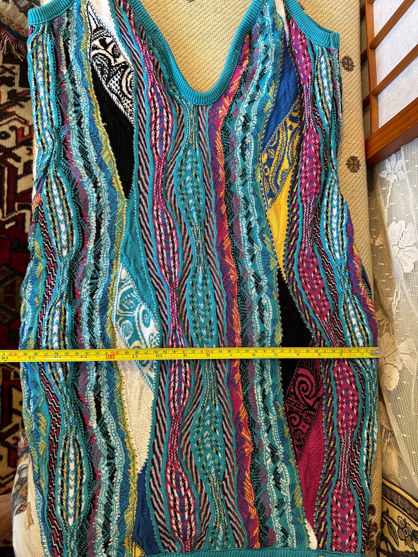 COOGI Dress Women Large Blue Sleeveless strap
