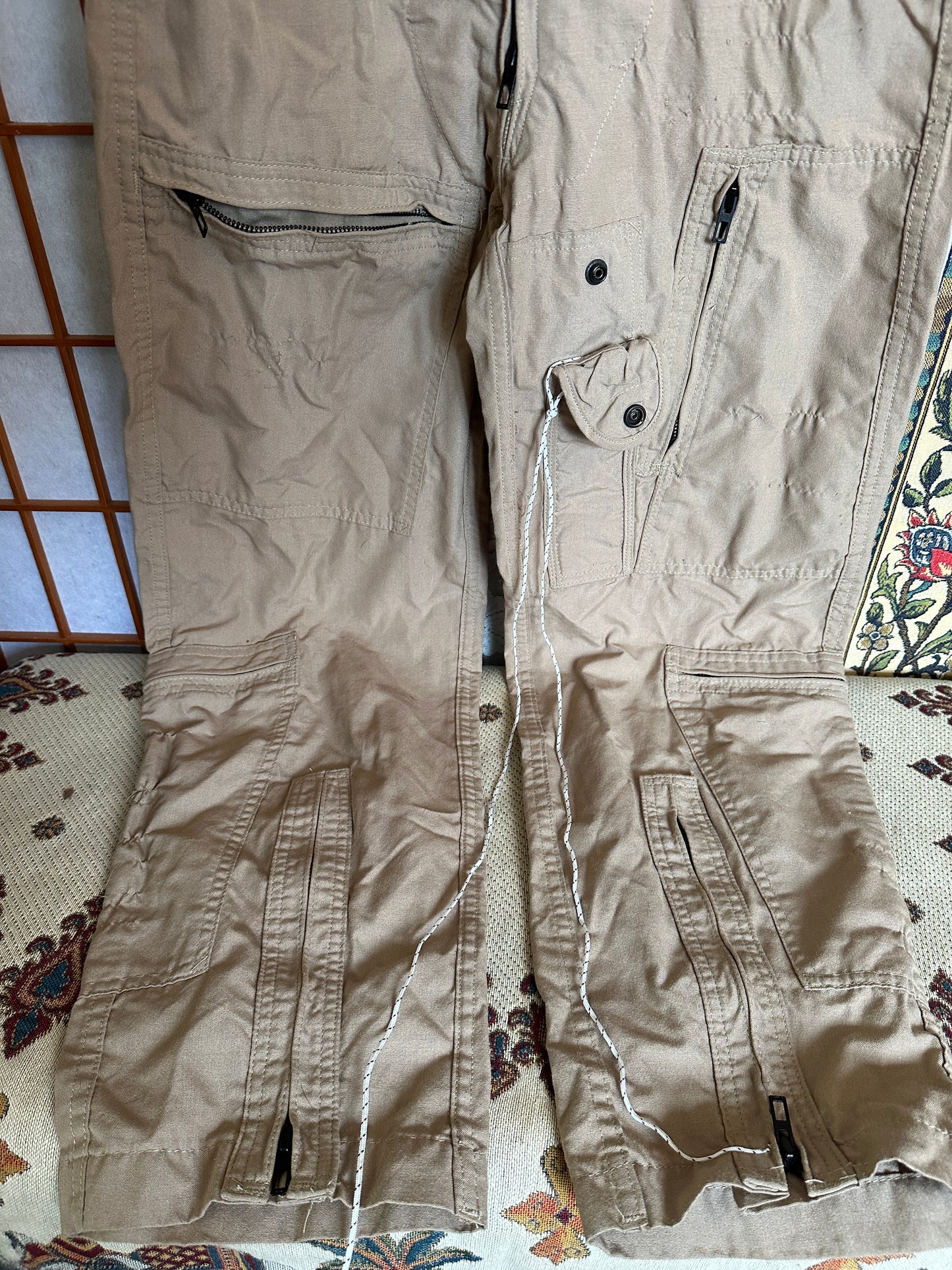 Military Flight Suit 34R Flyers Coveralls CWU-27/P Tan 380 2015