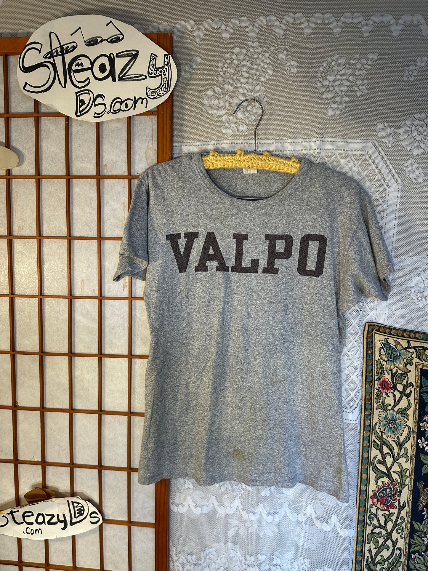 Vintage 60 70 Champion Knitwear Shirt VALPO Valparaiso University 40 Small