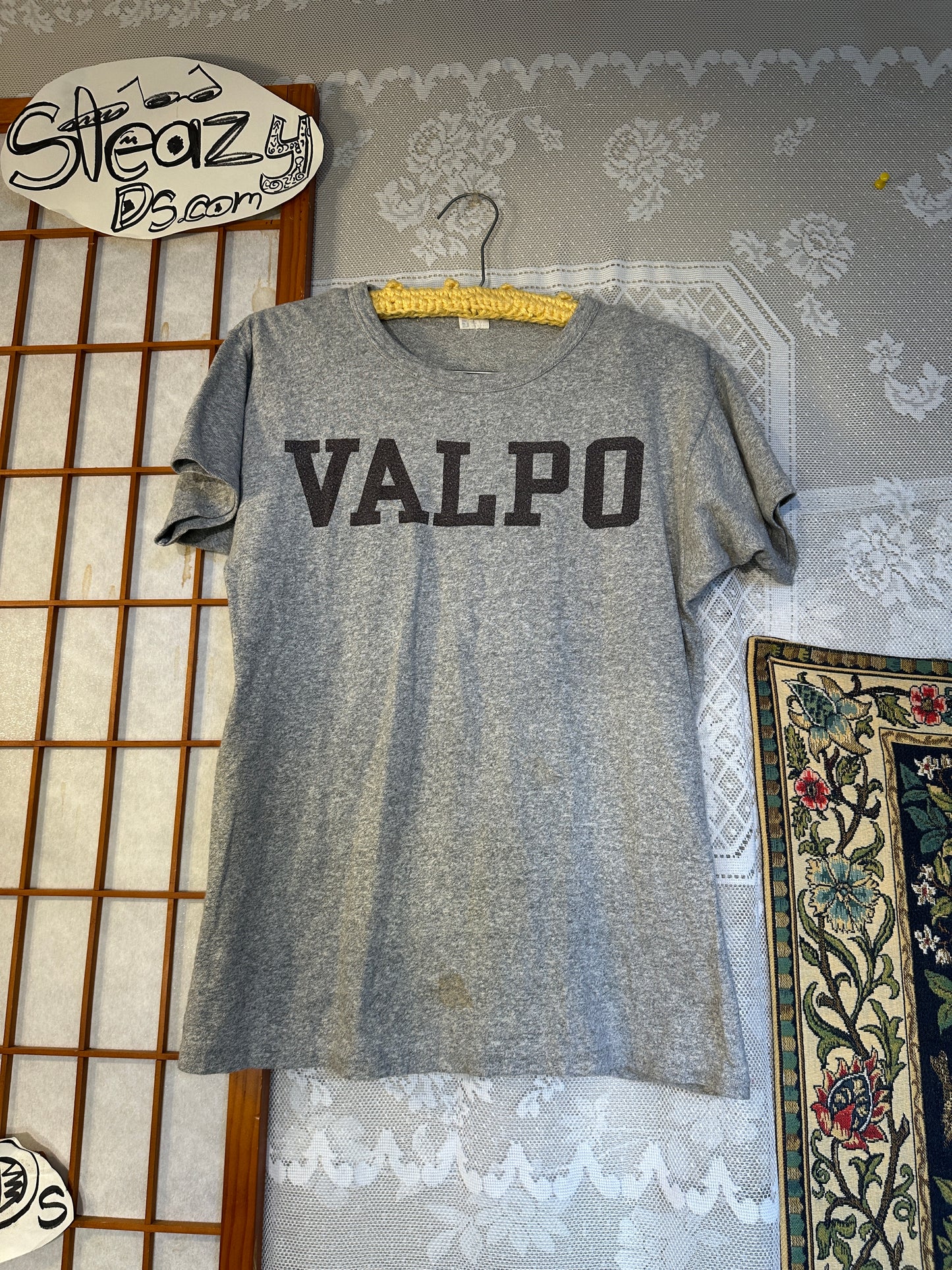 Vintage 60 70 Champion Knitwear Shirt VALPO Valparaiso University 40 Small