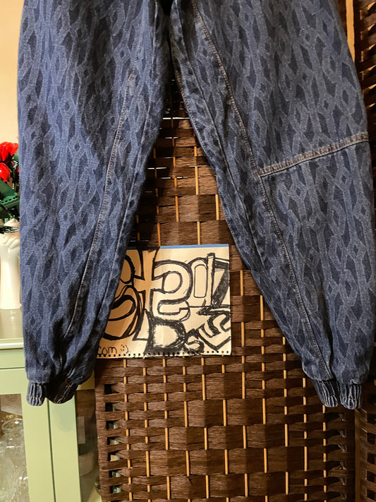 Monogram Denim Joggers by Ivy Park by Beyoncé