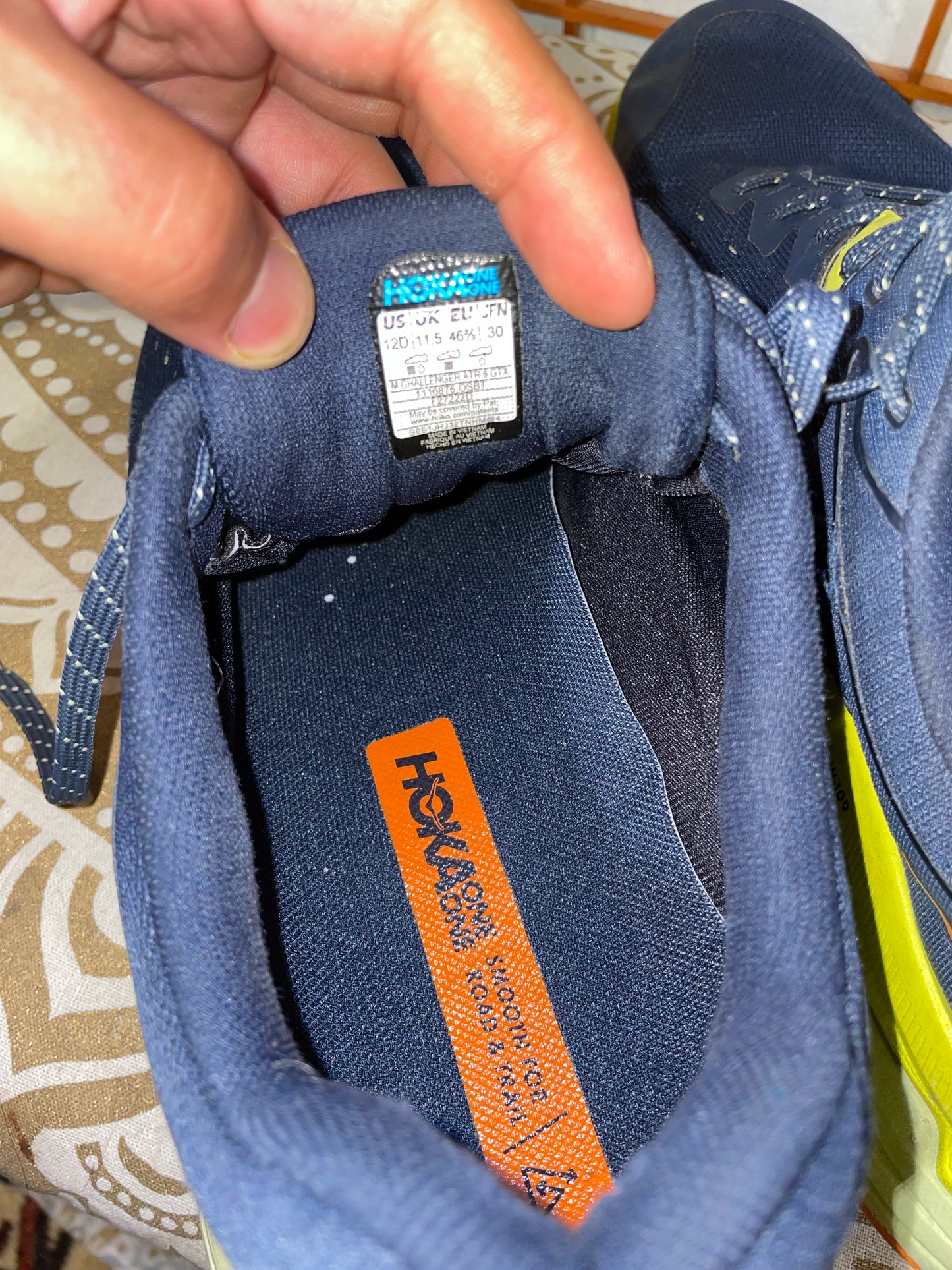 Blueberry Lime Hoka Challenger Size 12