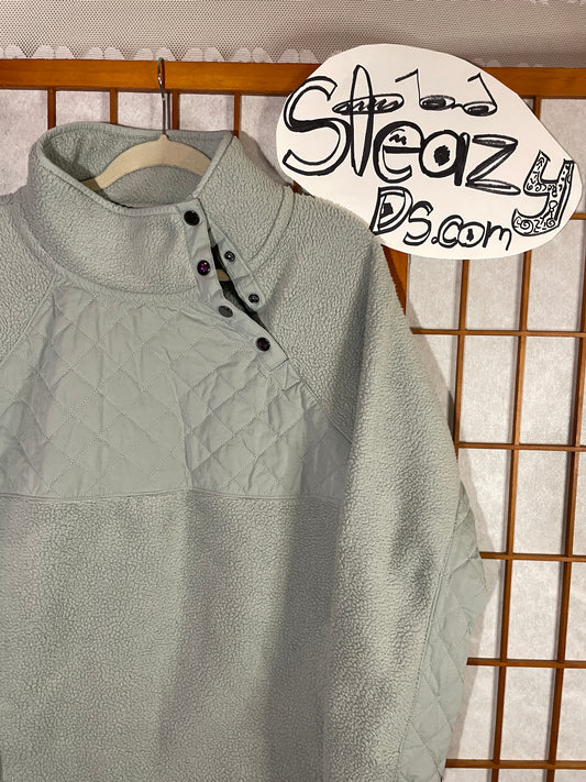 Cozy Snow Blue Snap Fleece