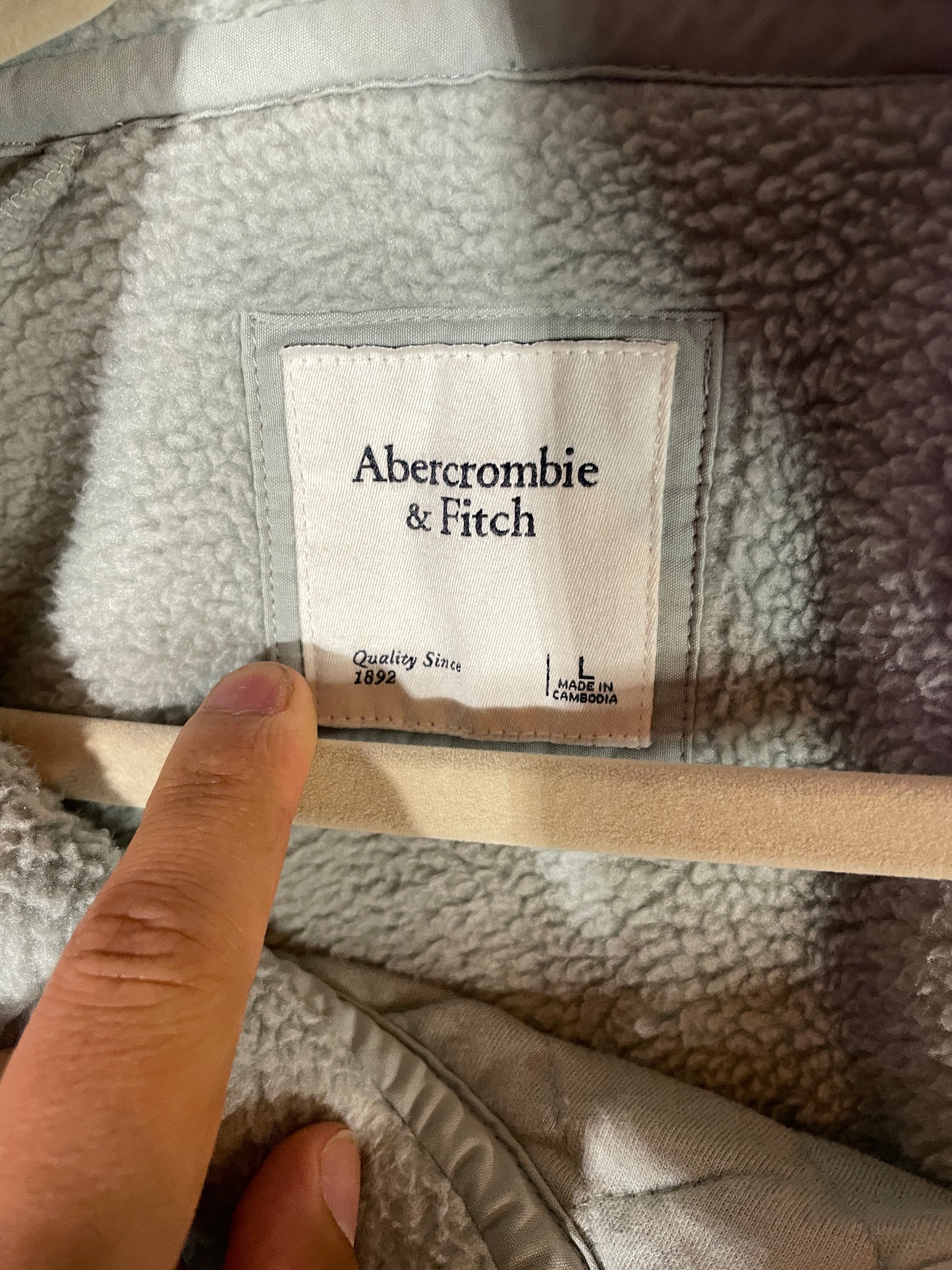 Cozy Snow Blue Snap Fleece