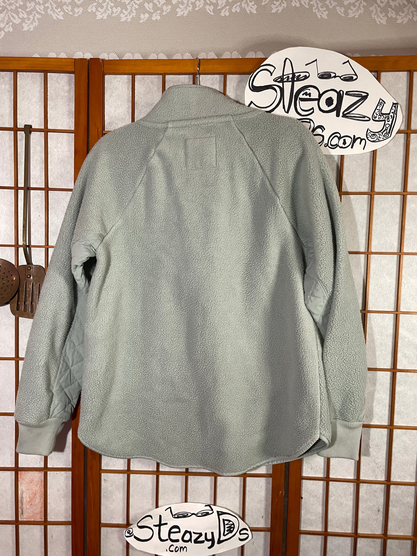 Cozy Snow Blue Snap Fleece