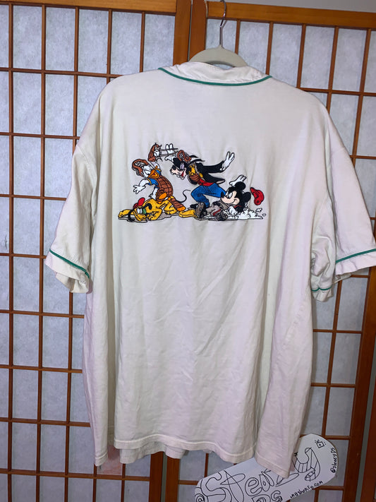 Team Mickey Embroidered Baseball Jersey