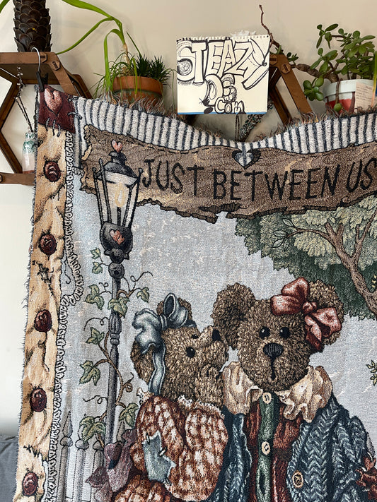 Boyds Bears Friends Tapestry Blanket