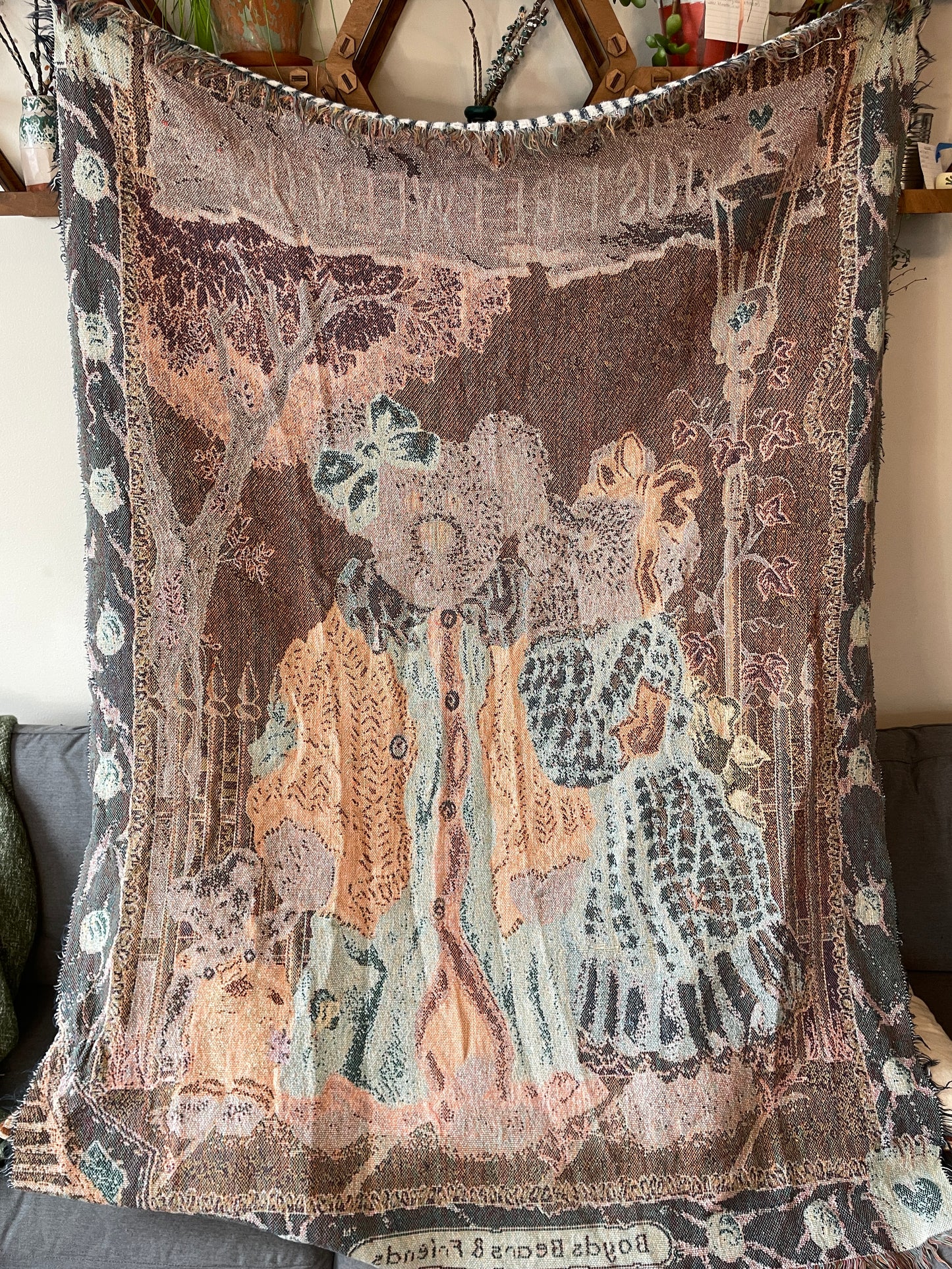 Boyds Bears Friends Tapestry Blanket