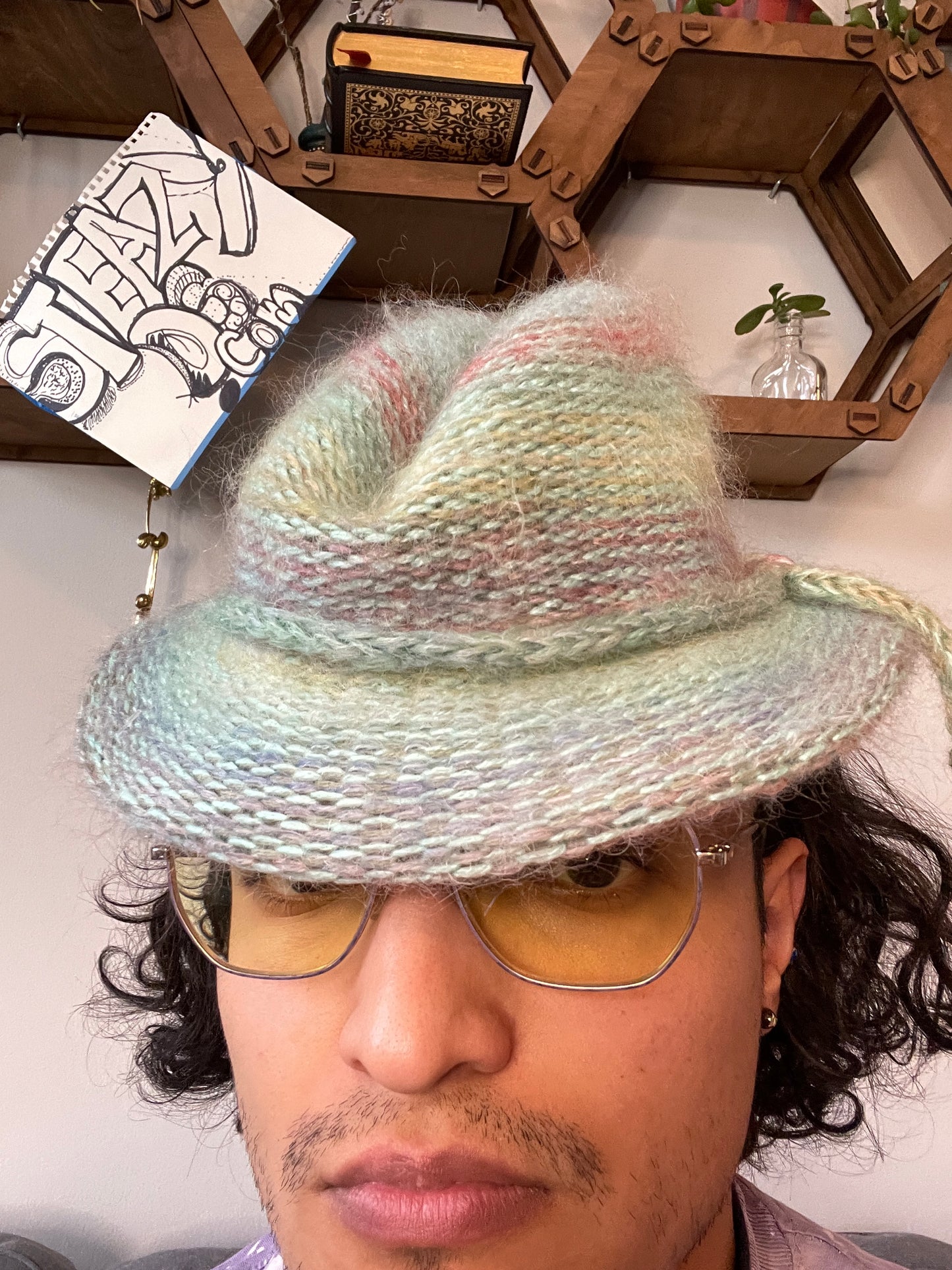 Rainbow Road Mohair Hat
