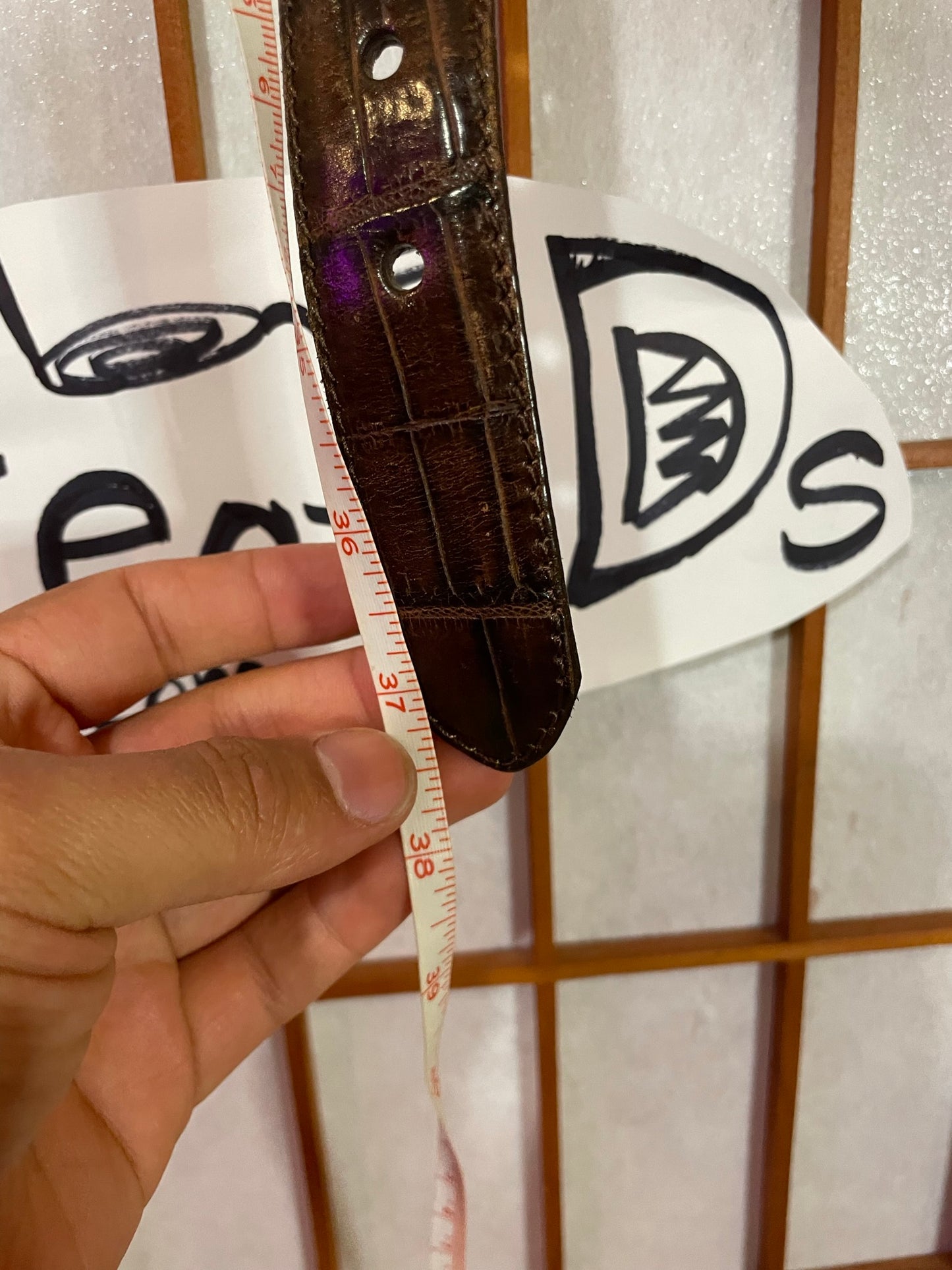 Metal Link Crocodile Belt