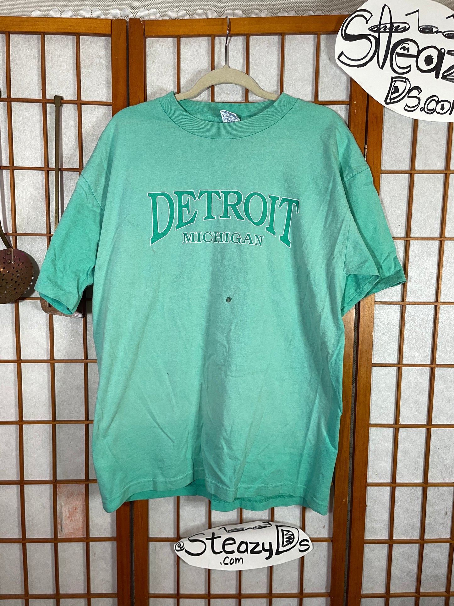 Detroit Made Me Hand Distressed & Sun Dyed Shirt