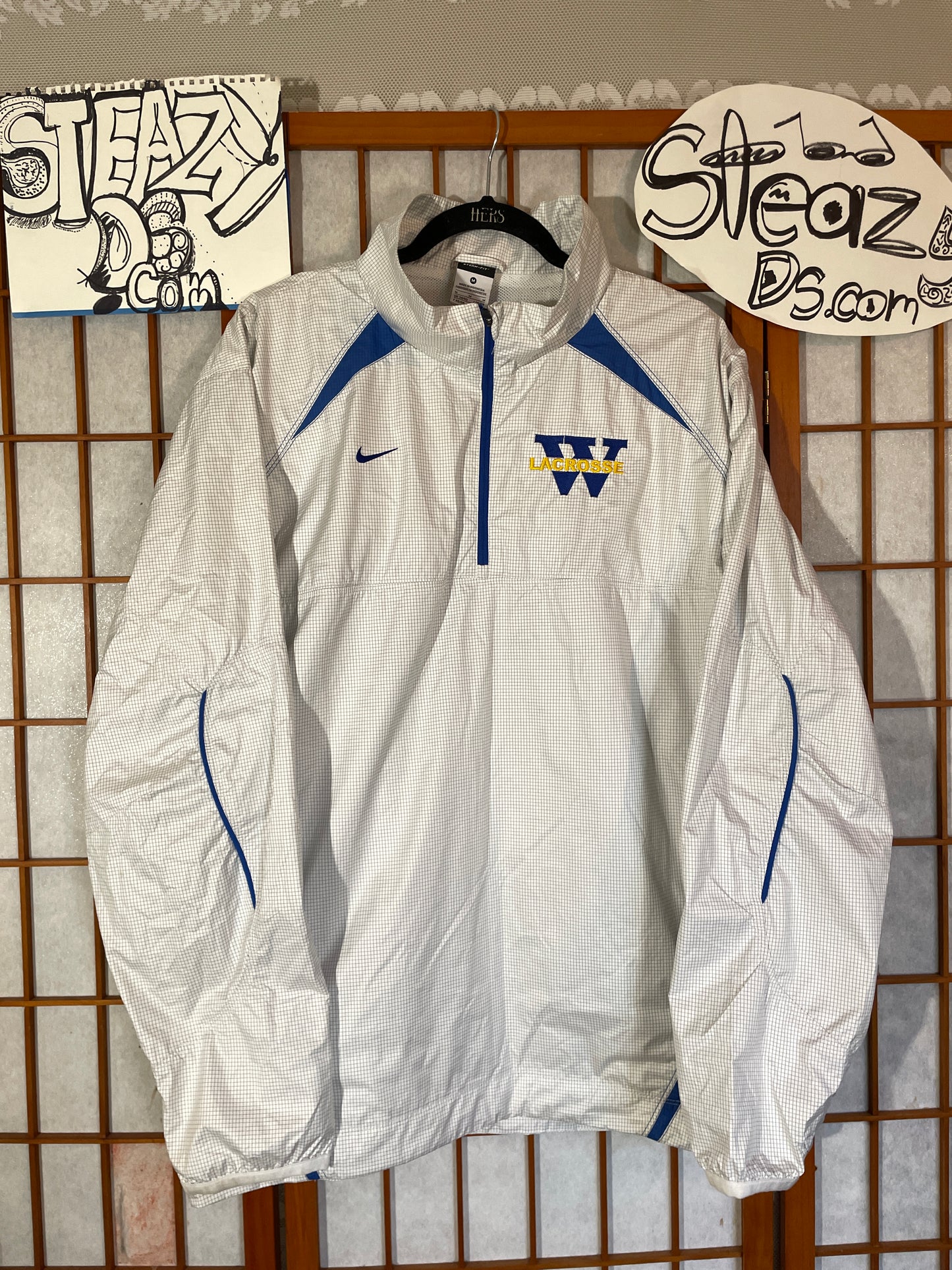 Nike Storm Jacket Men Medium 1/4 Zip Pullover Vented Long Sleeve