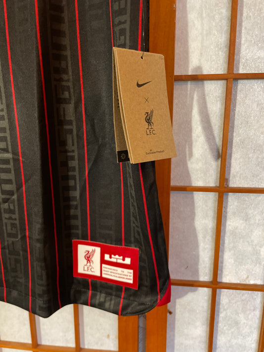 Nike LeBron Liverpool FC Dri Fit Soccer Jersey XL FD0627 061 Black