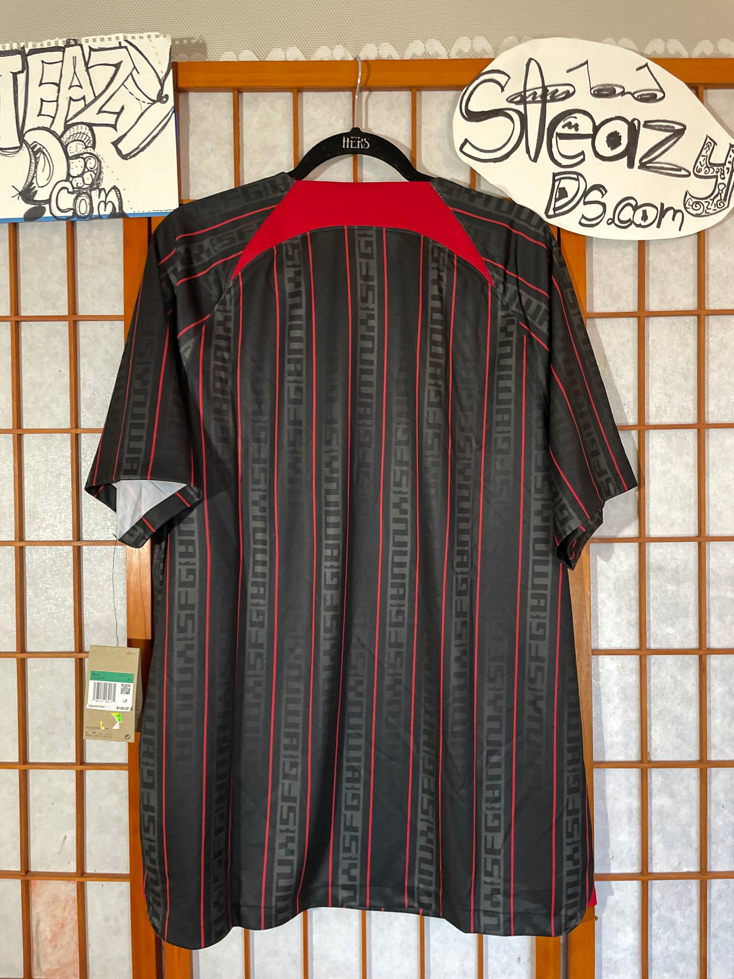 Nike LeBron Liverpool FC Dri Fit Soccer Jersey XL FD0627 061 Black