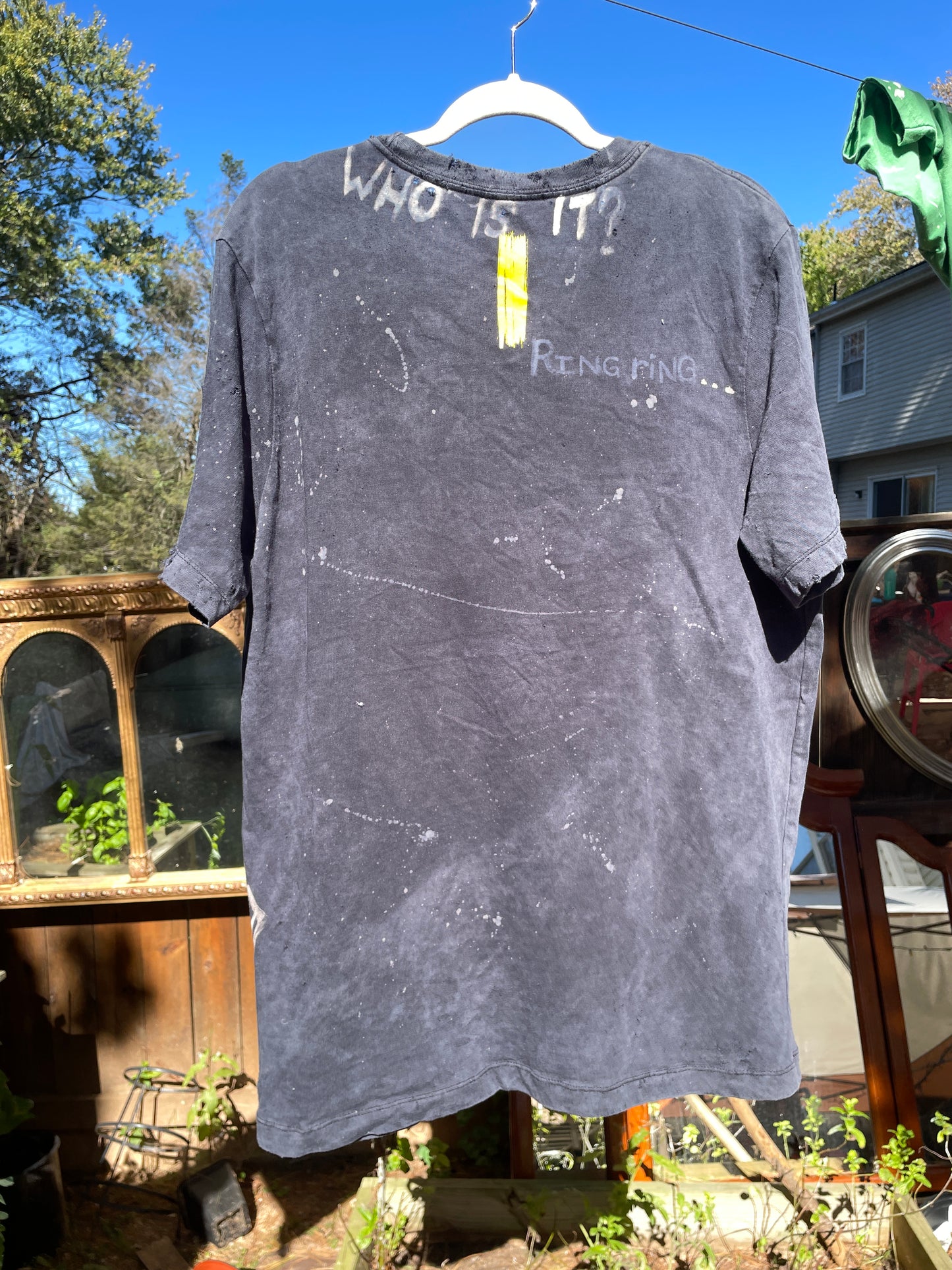 FUCK U Think This Is shirt, bleached Nike T