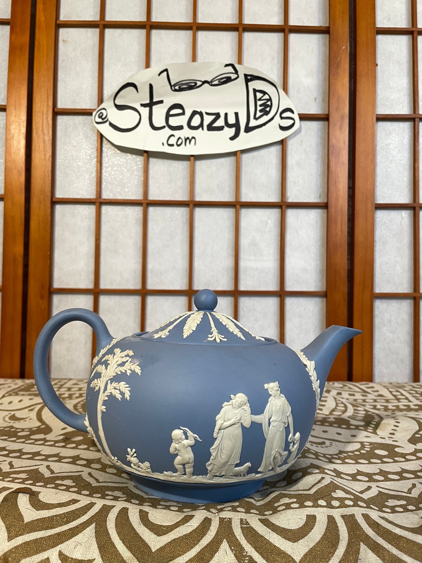 Pale Blue Teapot by Wedgwood England