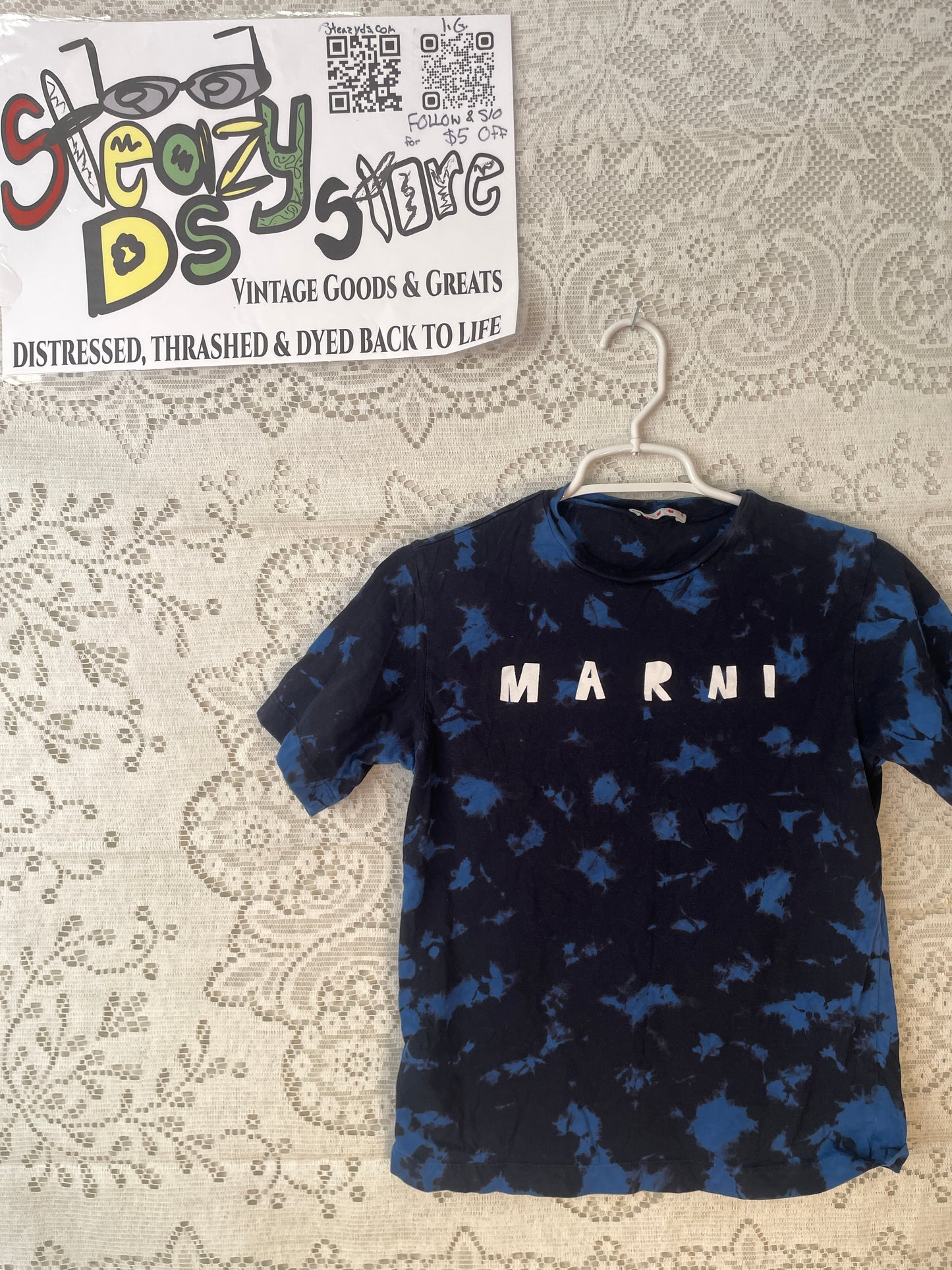 Marni Kids Size 10 Branded Colorblock Short Sleeve Oversized Tee