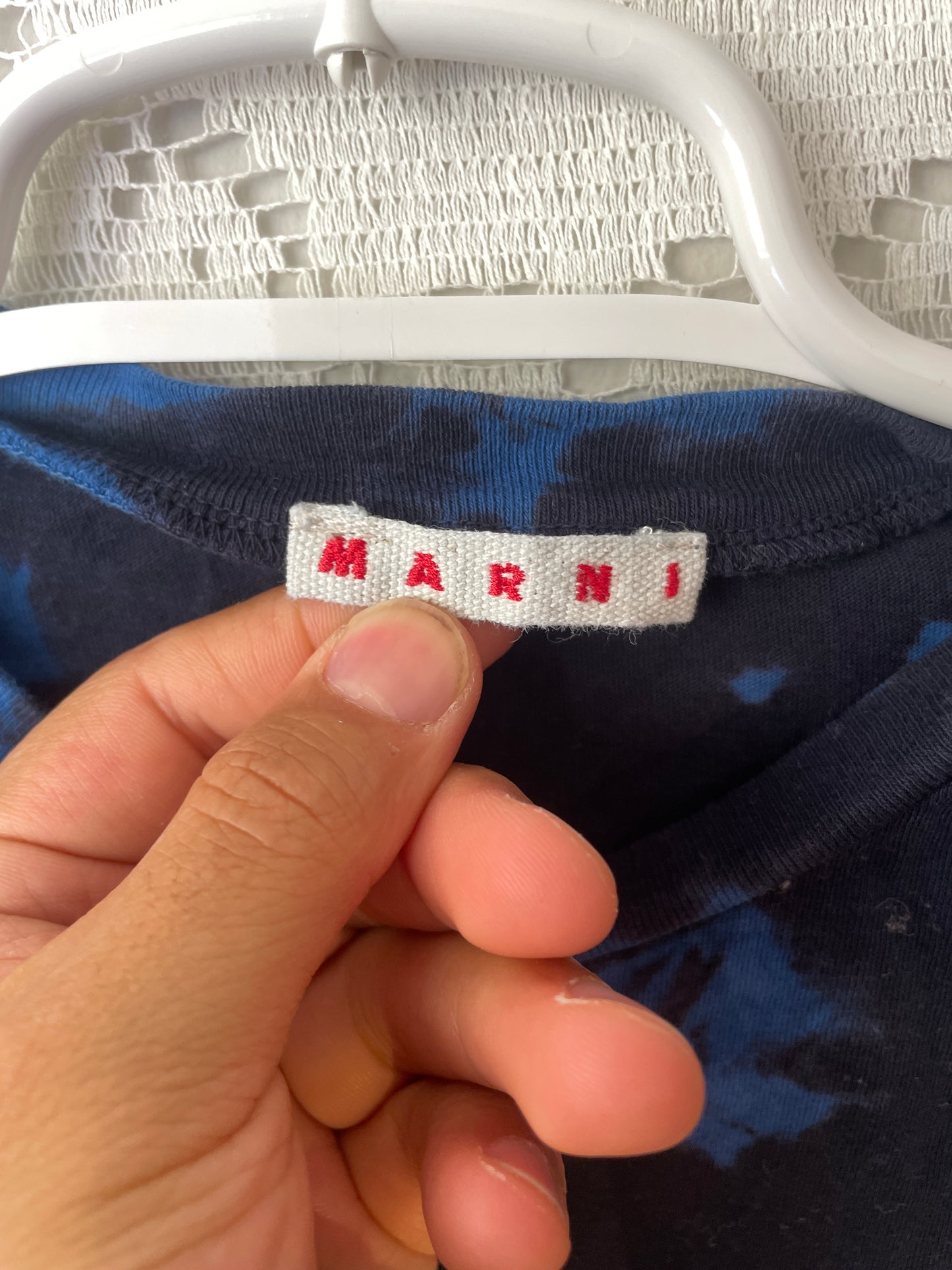 Marni Kids Size 10 Branded Colorblock Short Sleeve Oversized Tee