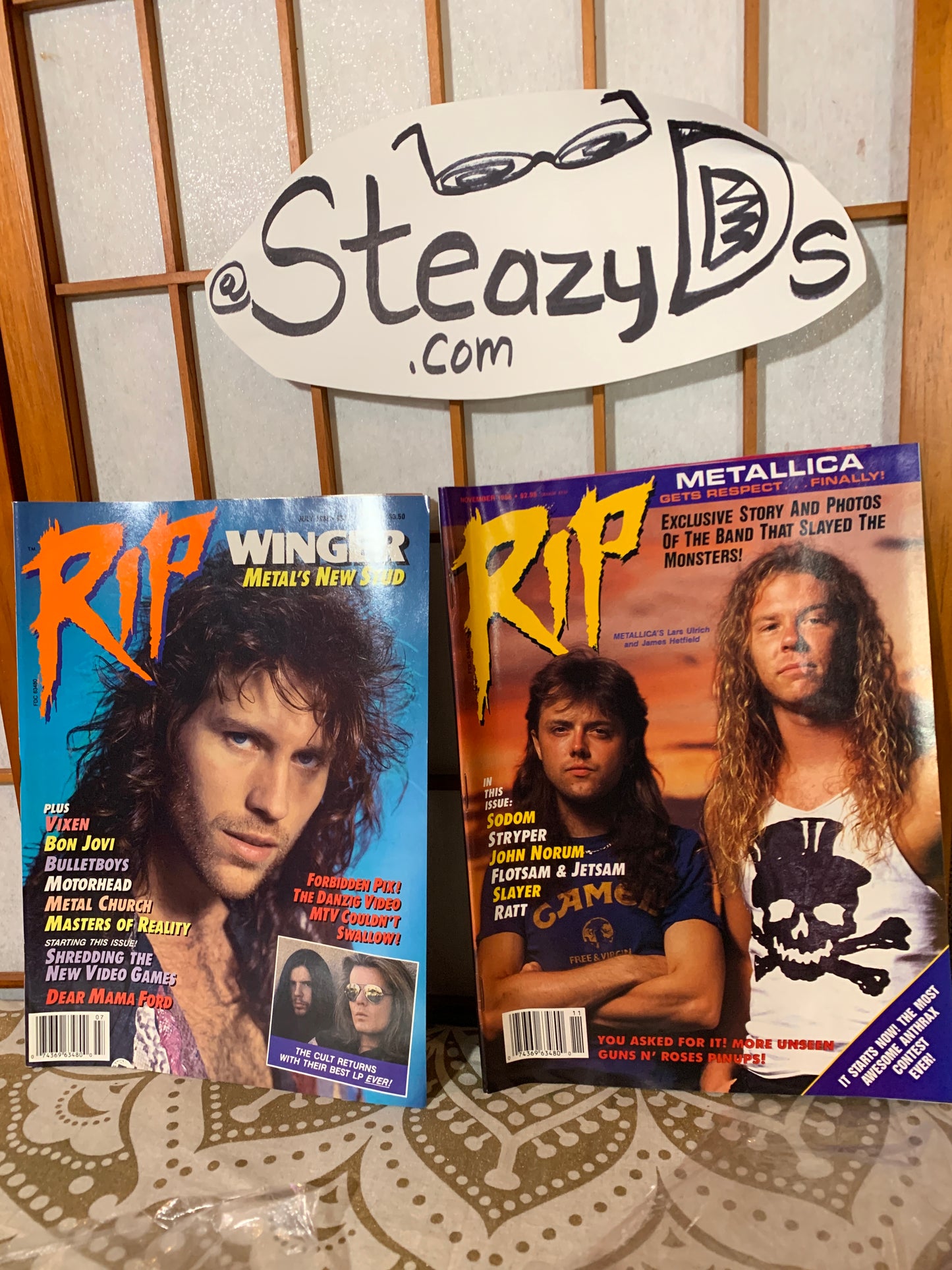 RIP Magazine Metallica WINGER
