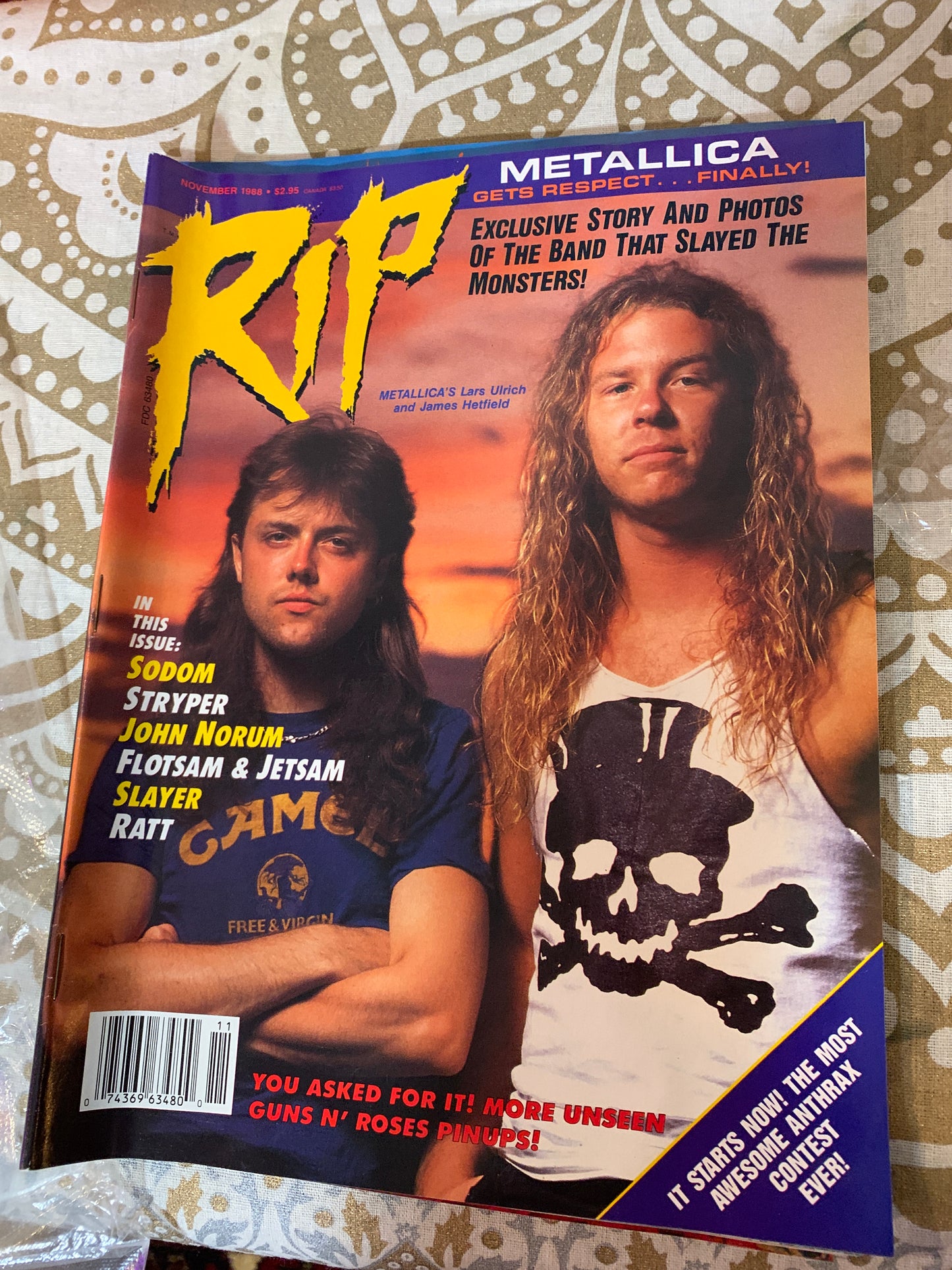 RIP Magazine Metallica WINGER