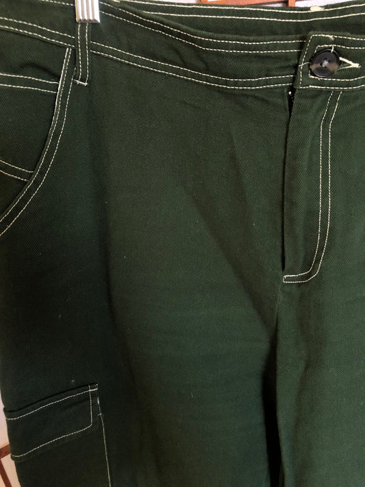 Green Sketchbook Cargo Pants by Sandy Liang