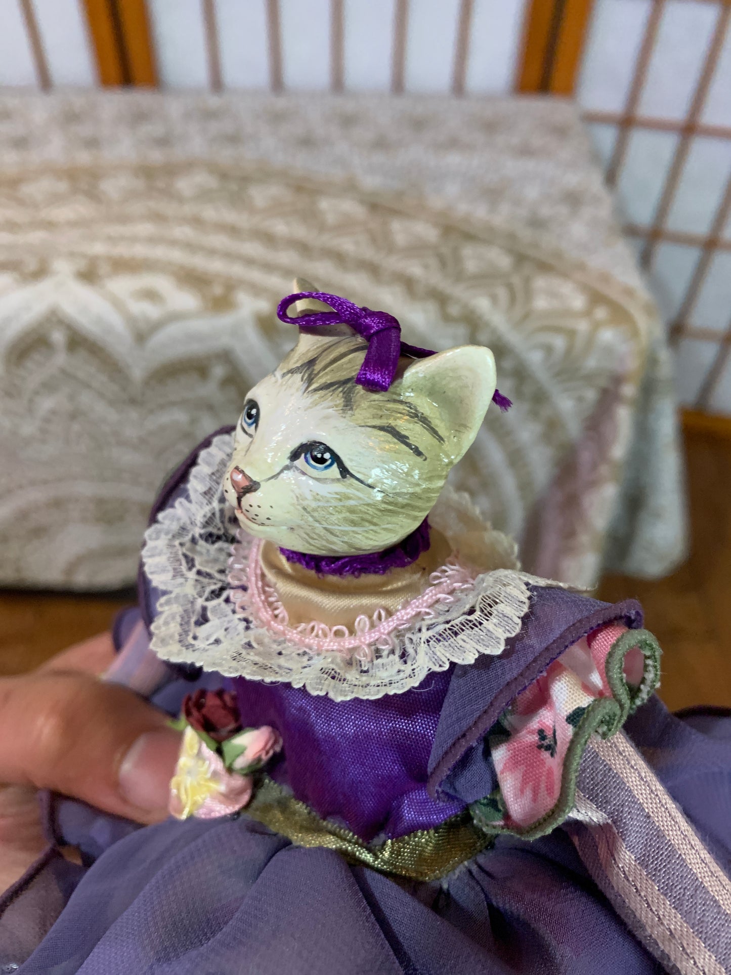 Katherine's Collection Victorian Cat doll Wayne Kleski 9”