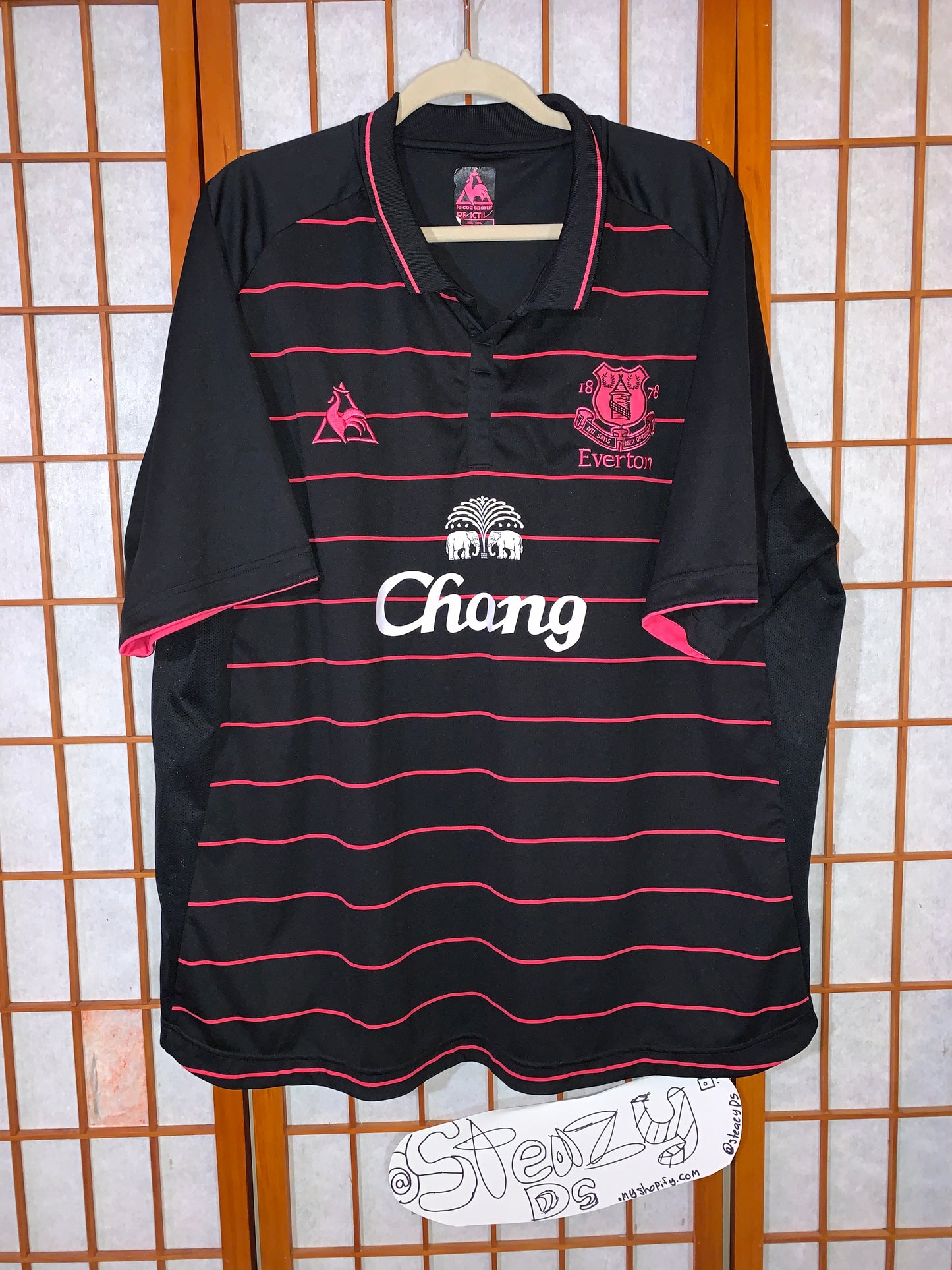 Make You Black/Pink Everton Jersey, Le Coq Sportif