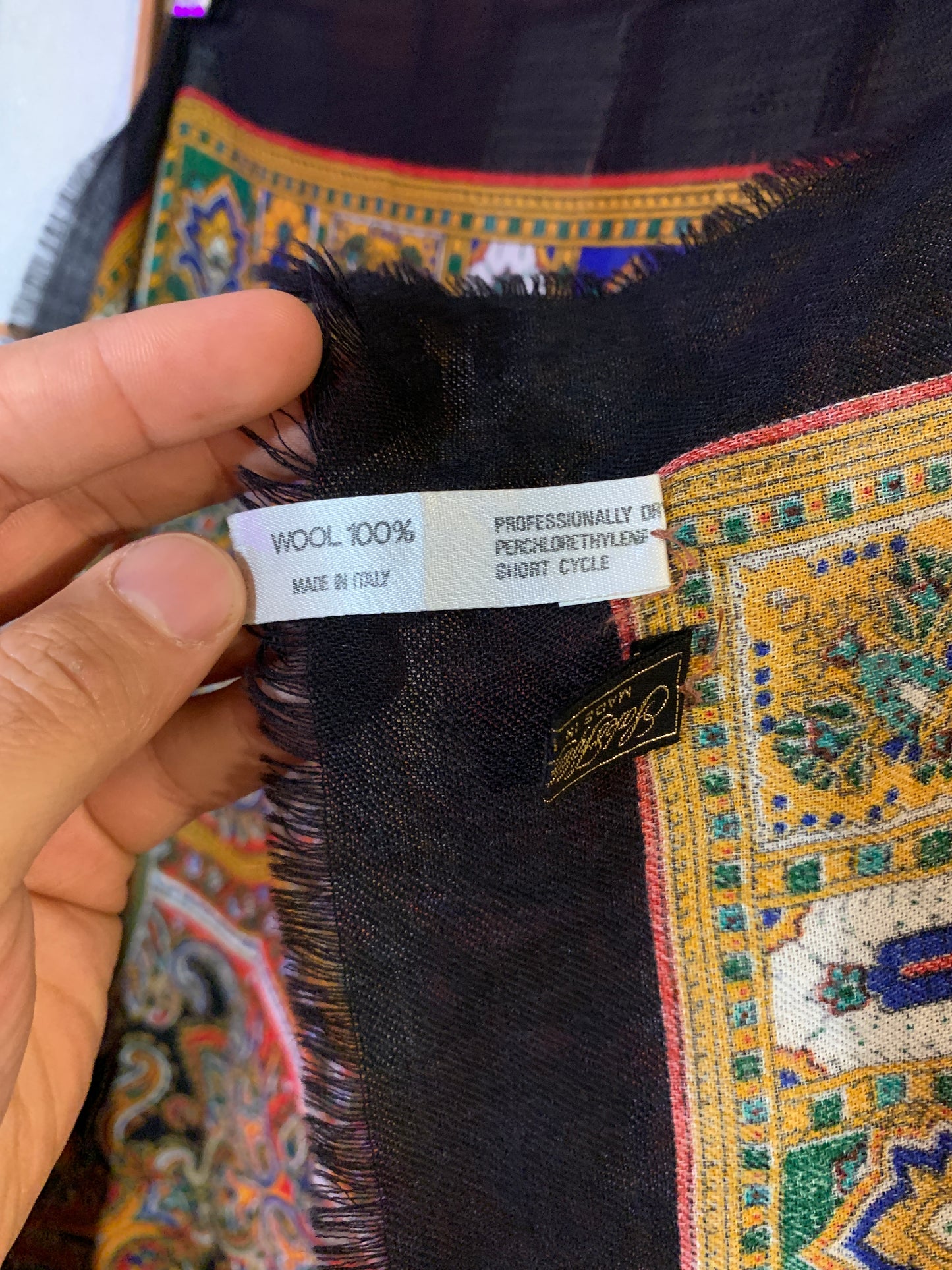 Mosiac Italian Wool Scarf by Saks