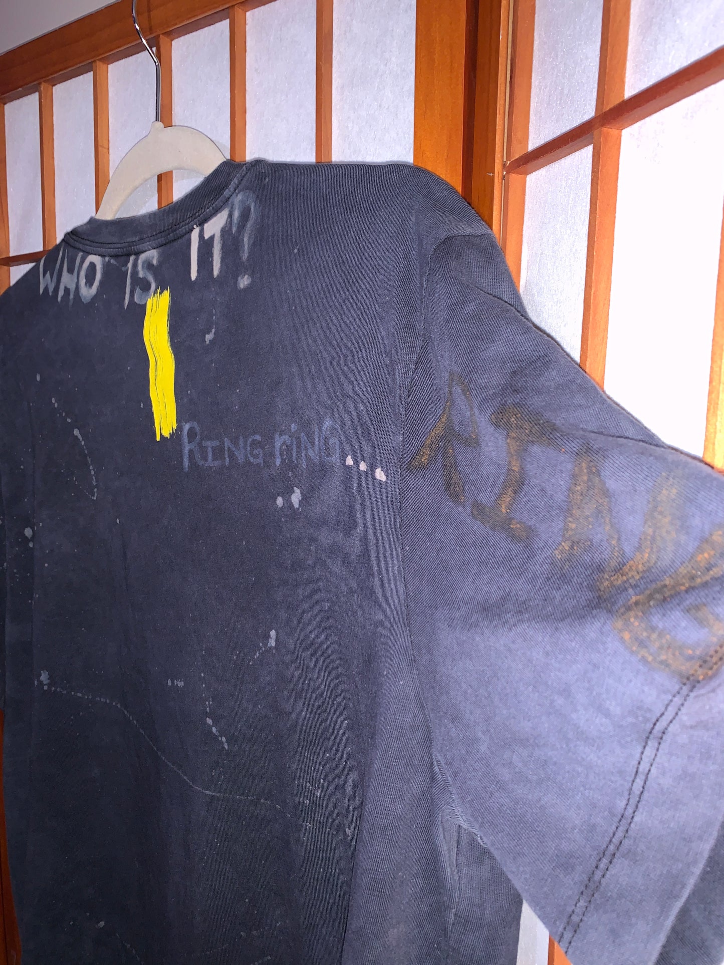 FUCK U Think This Is shirt, bleached Nike T