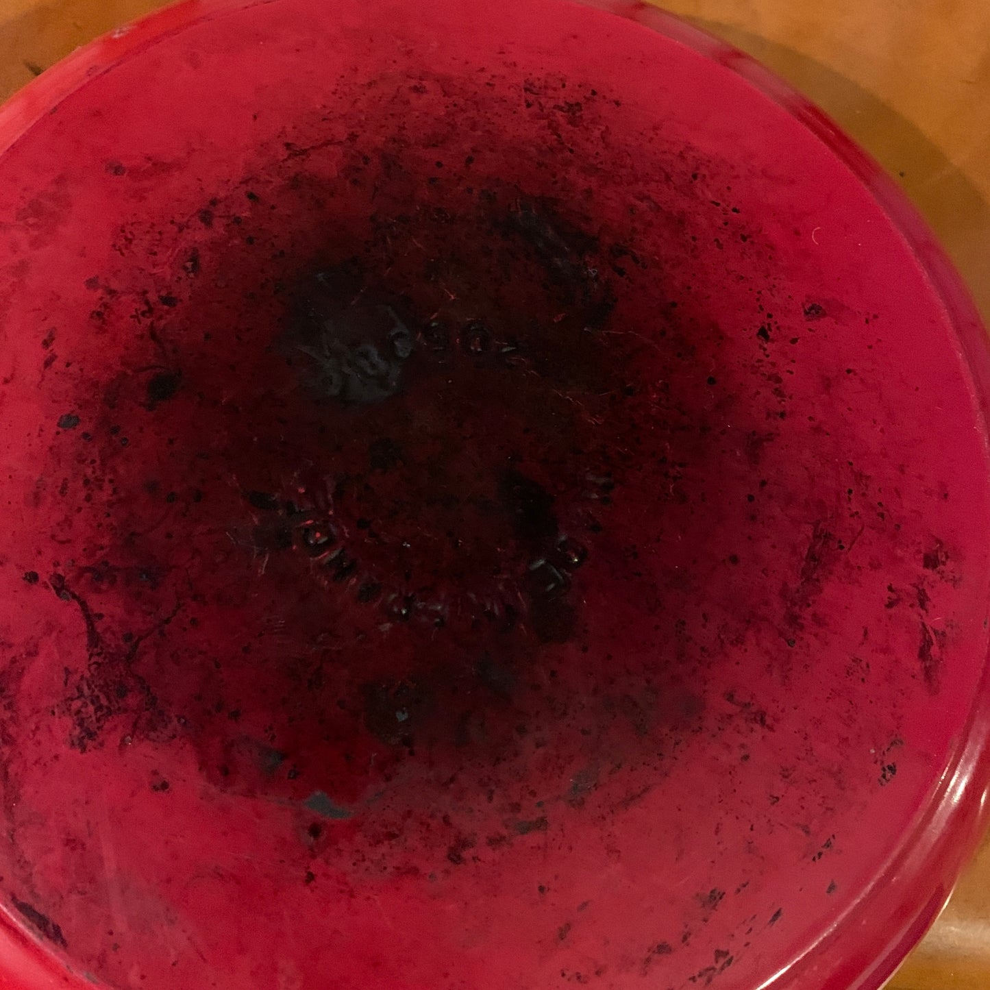 Le Creuset Orange Skillet with Wood Handle