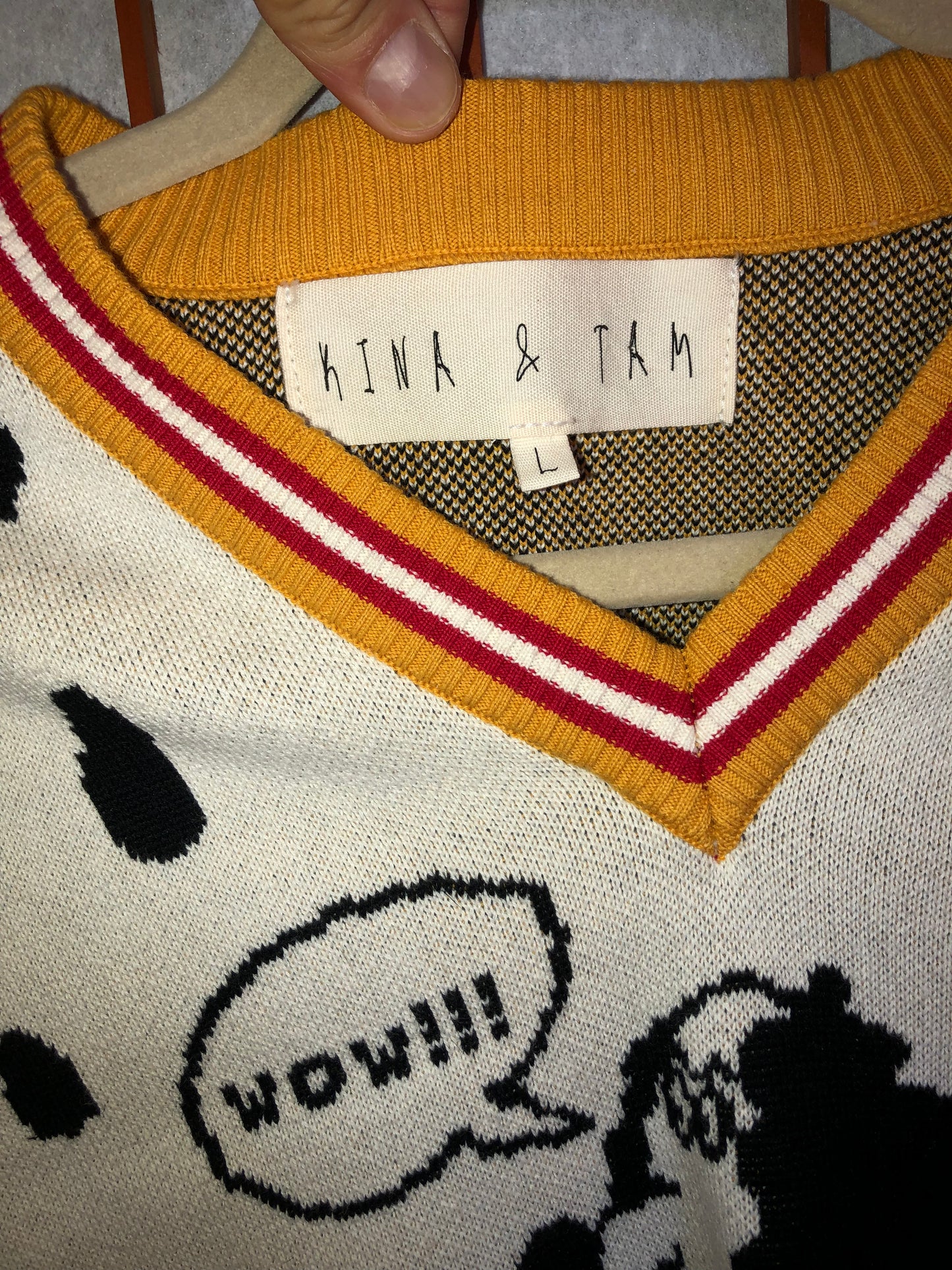 Vest Kina & Tam Dog Knit Sweater Pullover