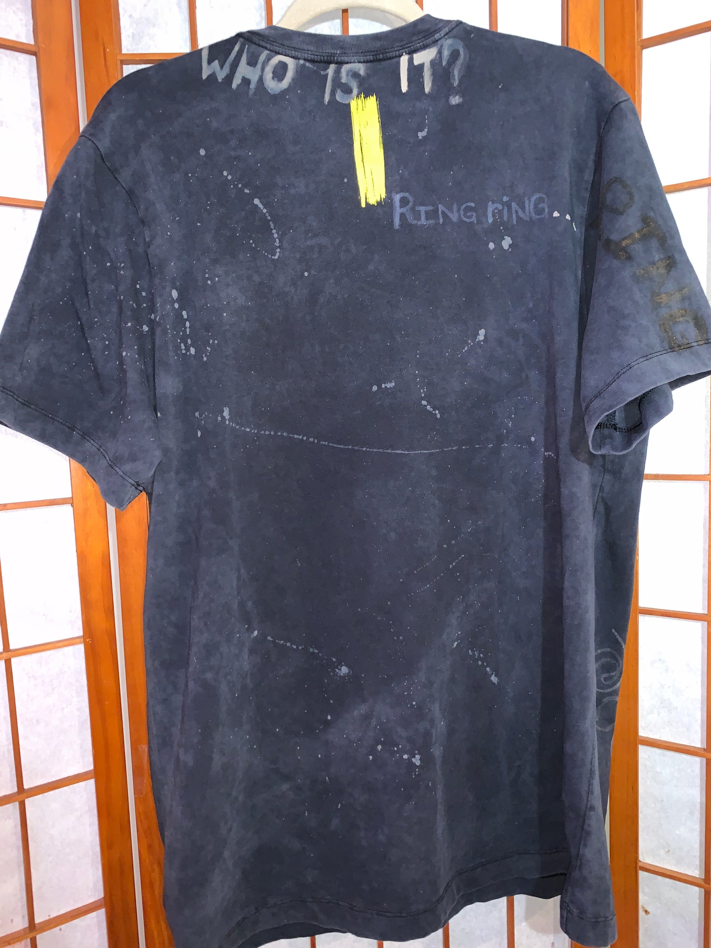 FUCK U Think This Is shirt, bleached Nike T