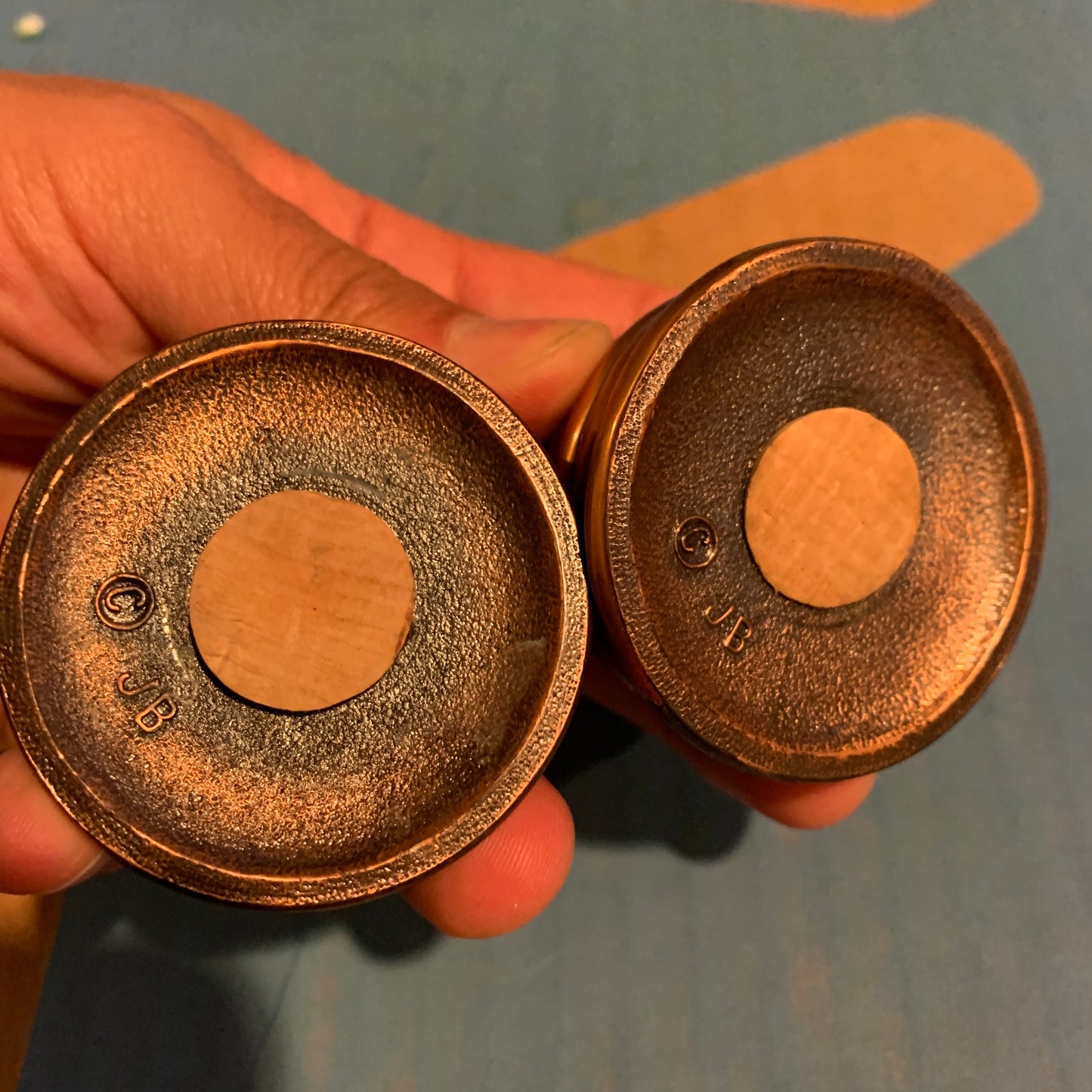 Salt and Pepper shaker set vintage copper