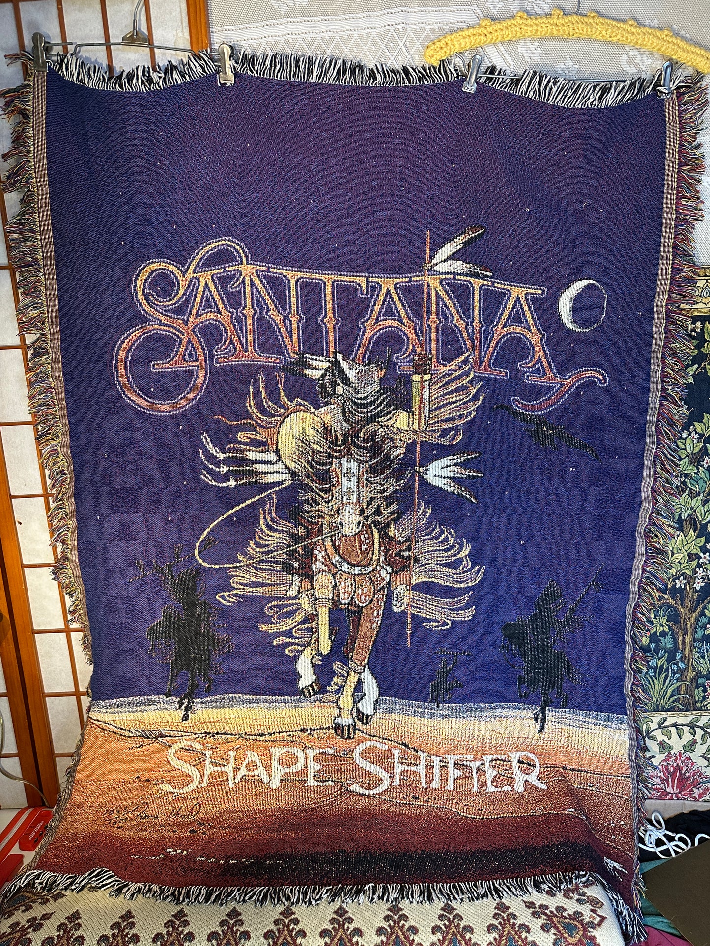 Santana Shape Shifter Band Concert Tour Collect Blanket Tapestry Artist Throw