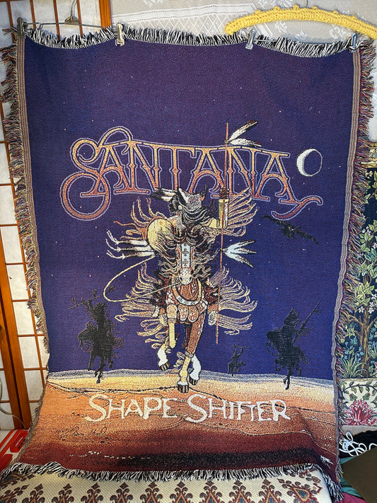 Santana Shape Shifter Band Concert Tour Collect Blanket Tapestry Artist Throw