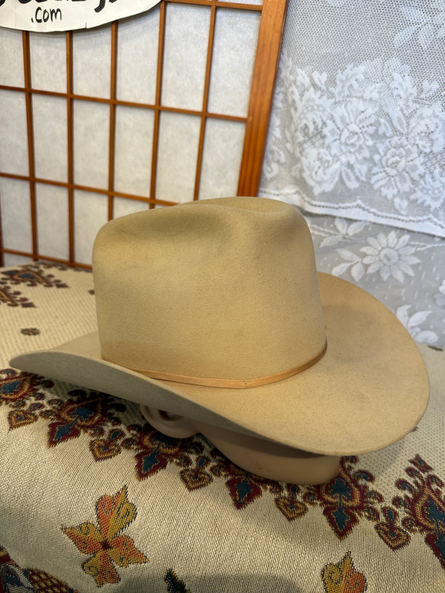 Vintage Stetson cowboy hat 6 7/8 3x Beaver USA xxx John B