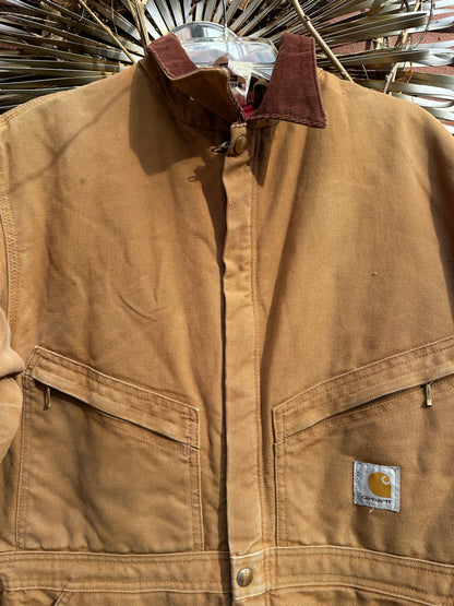 Carhartt Coverall 46 Short Quilt Insulated bib Union X01