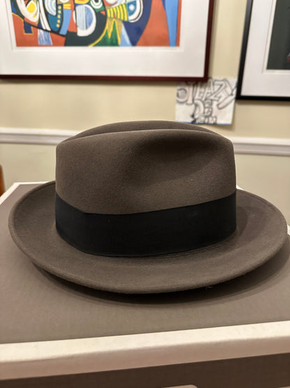 Stetson Royal Saxon Hat Beaver 7 1/2 Caribou Box Fedora 60
