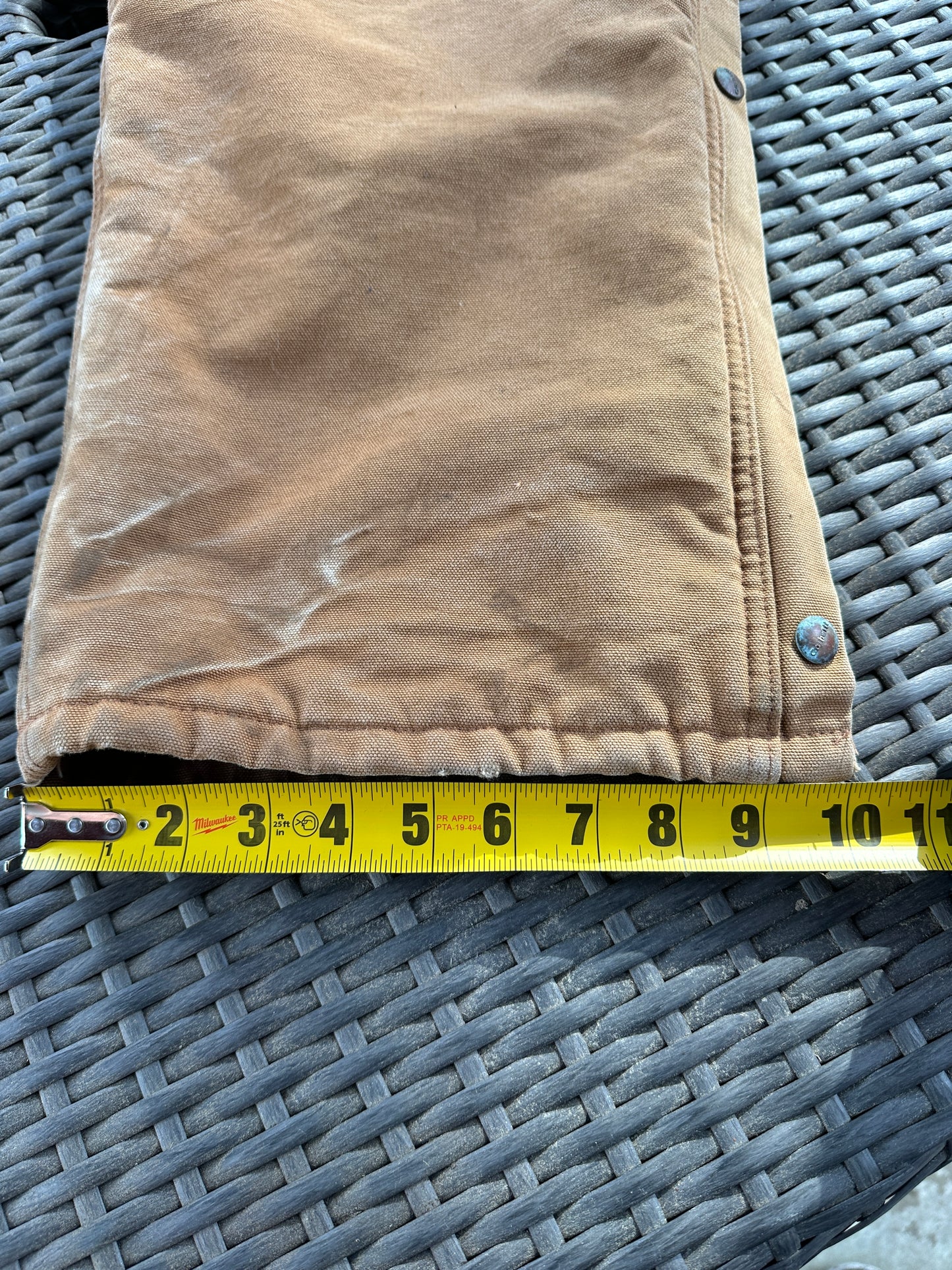 Carhartt Coverall 46 Short Quilt Insulated bib Union X01