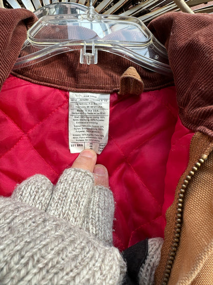 Carhartt Coverall 46 Short Quilt Insulated bib Union X01