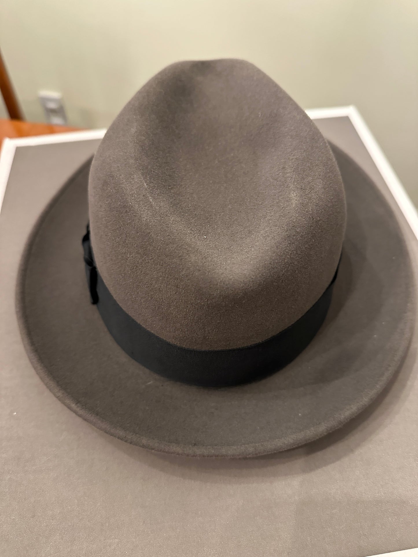 Stetson Royal Saxon Hat Beaver 7 1/2 Caribou Box Fedora 60