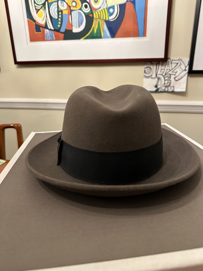 Stetson Royal Saxon Hat Beaver 7 1/2 Caribou Box Fedora 60