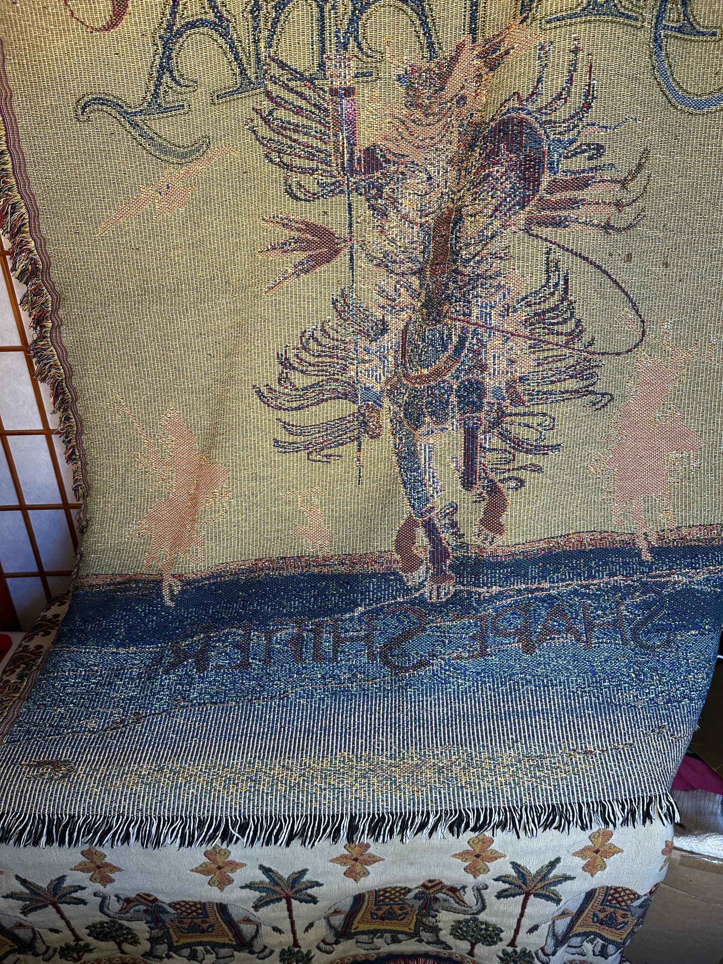 Santana Shape Shifter Band Concert Tour Collect Blanket Tapestry Artist Throw